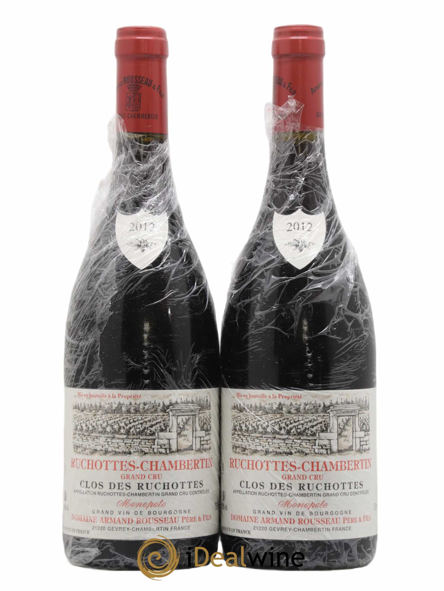 Ruchottes-Chambertin Grand Cru Clos des Ruchottes Armand Rousseau (Domaine) 2012 - Lot of 2 bottles - 0