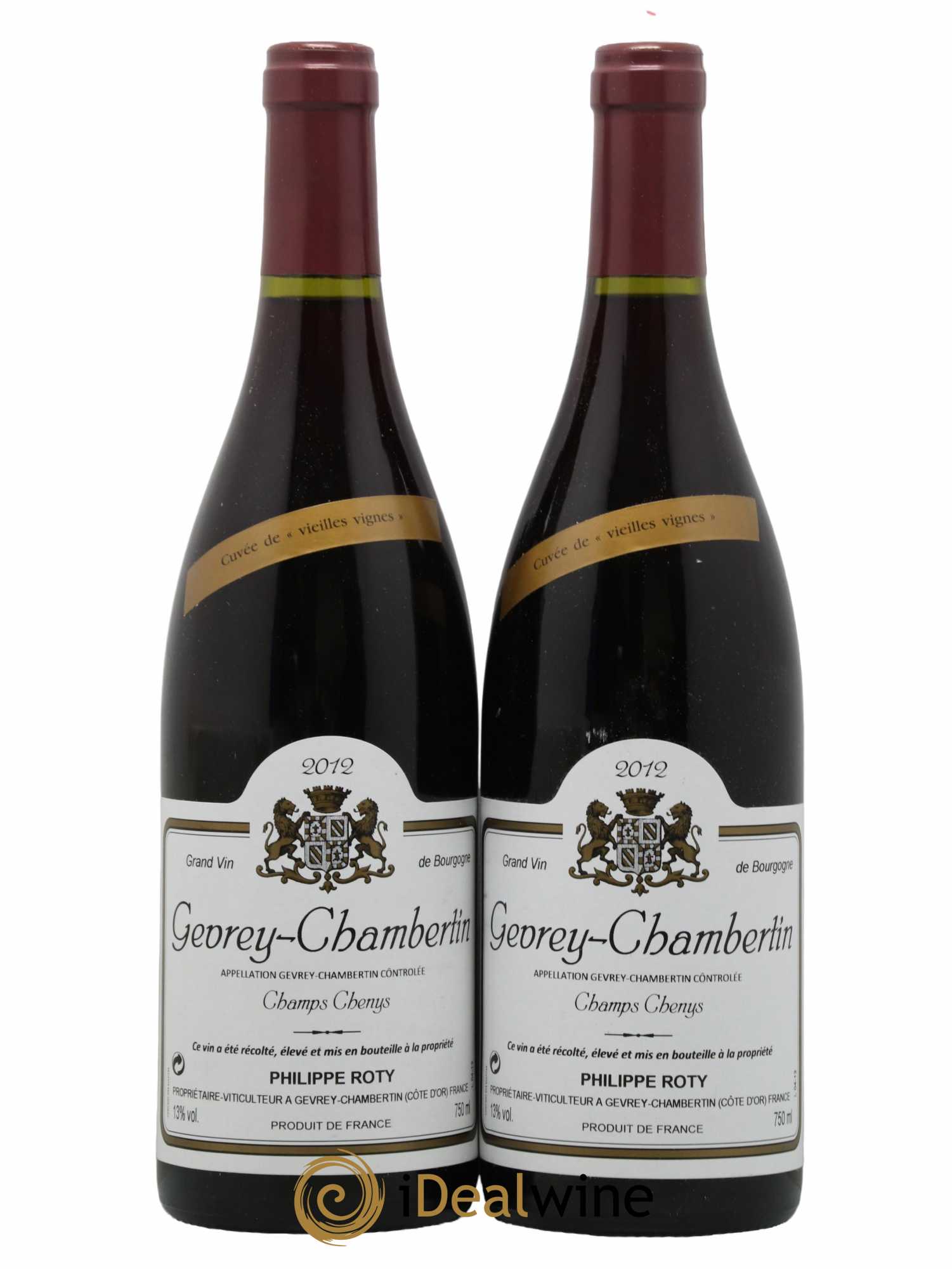 Gevrey-Chambertin Cuvée de Champs-Chenys Joseph Roty (Domaine) Vieilles Vignes 2012 - Lot de 2 bouteilles - 0