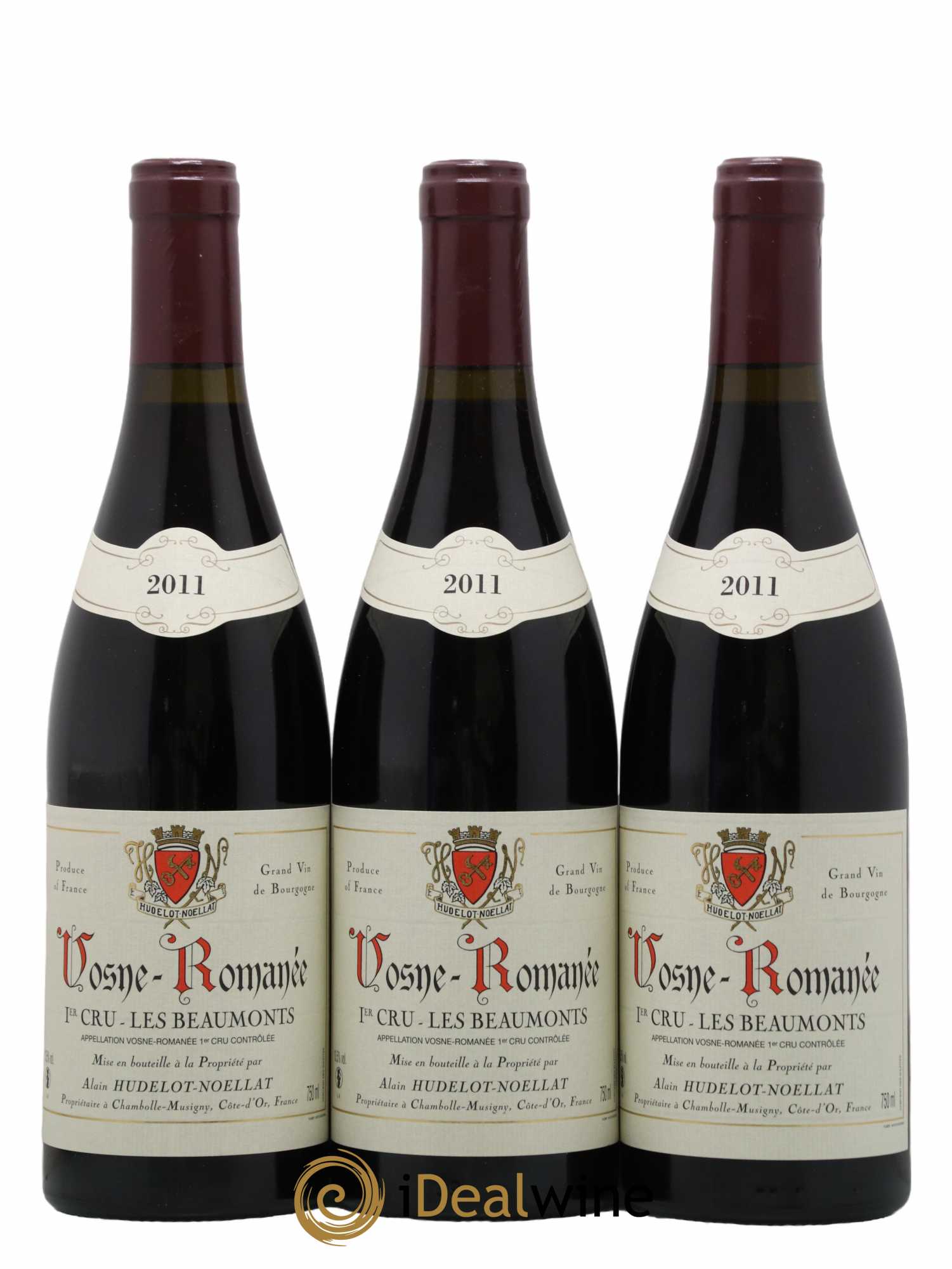 Vosne-Romanée 1er Cru Les Beaumonts Hudelot-Noëllat 2011 - Lot de 3 bouteilles - 0