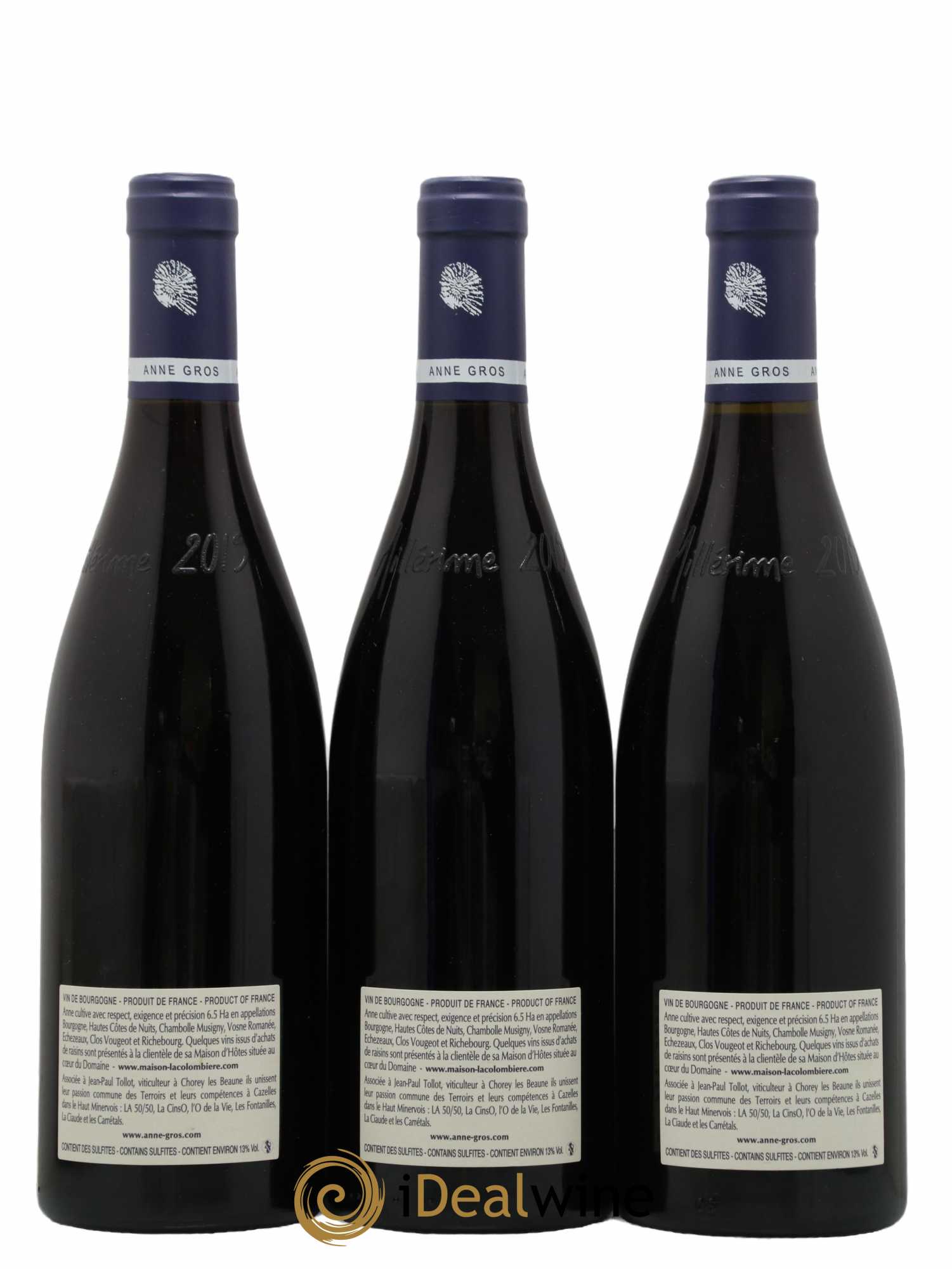 Echezeaux Grand Cru Les Loachausses Anne Gros 2015 - Lot de 3 bouteilles - 1