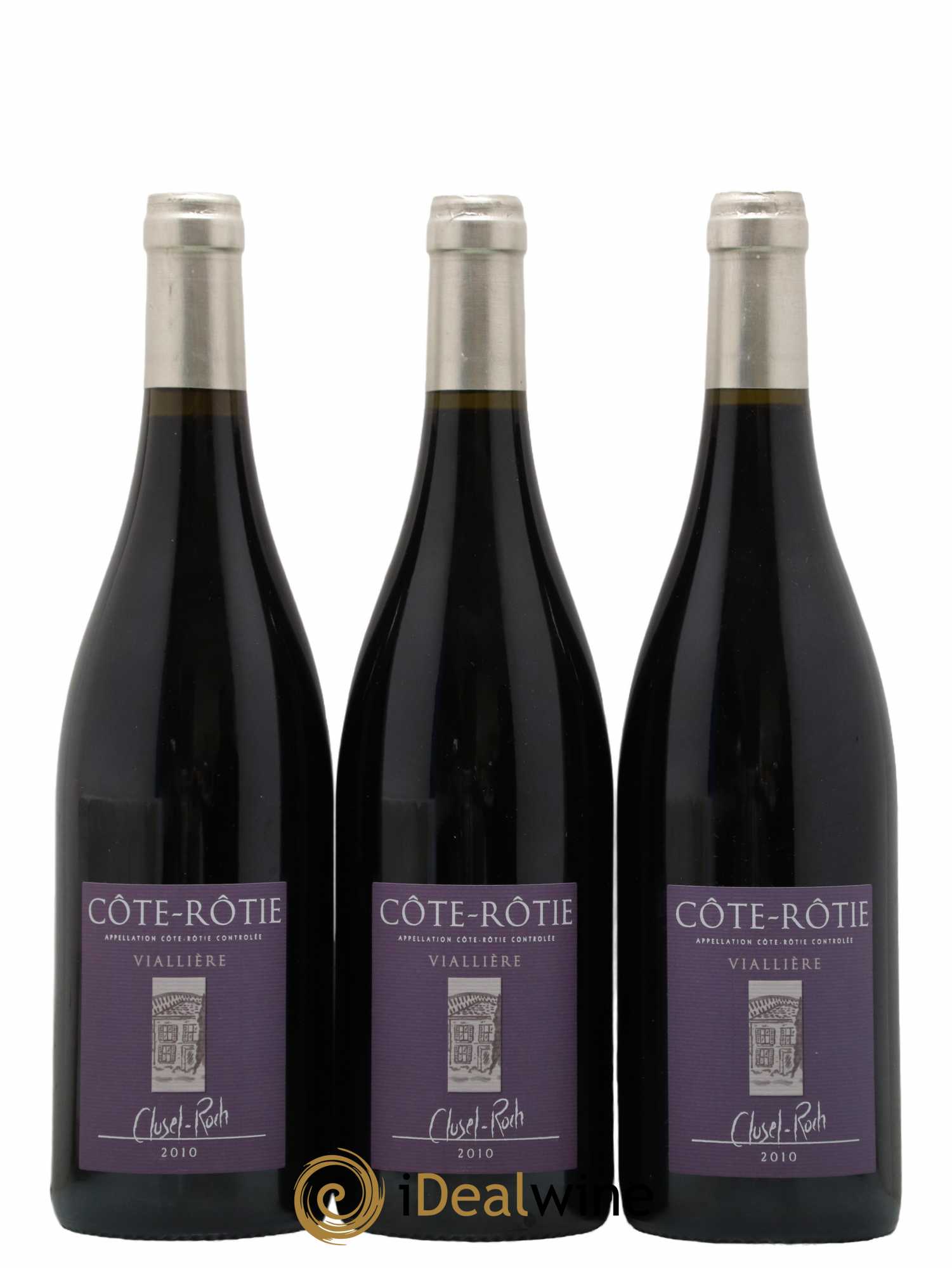 Côte-Rôtie Viallière Clusel-Roch 2010 - Posten von 3 Flaschen - 0