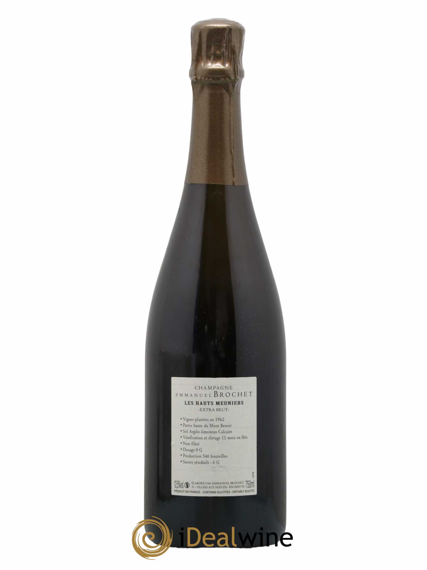 Les Hauts Meuniers Extra-Brut Emmanuel Brochet 2009 - Lotto di 1 bottiglia - 1