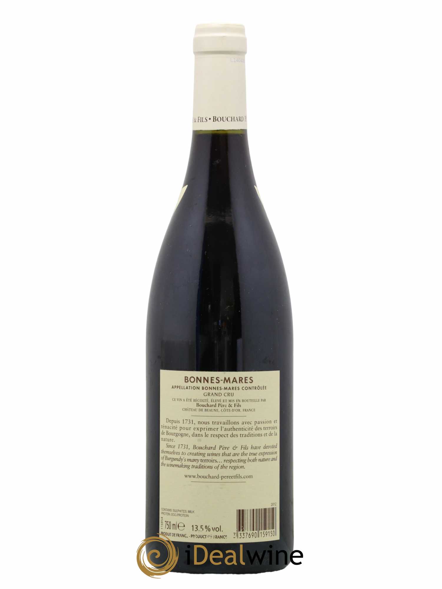 Bonnes-Mares Grand Cru Bouchard Père & Fils 2012 - Lot de 1 bouteille - 1
