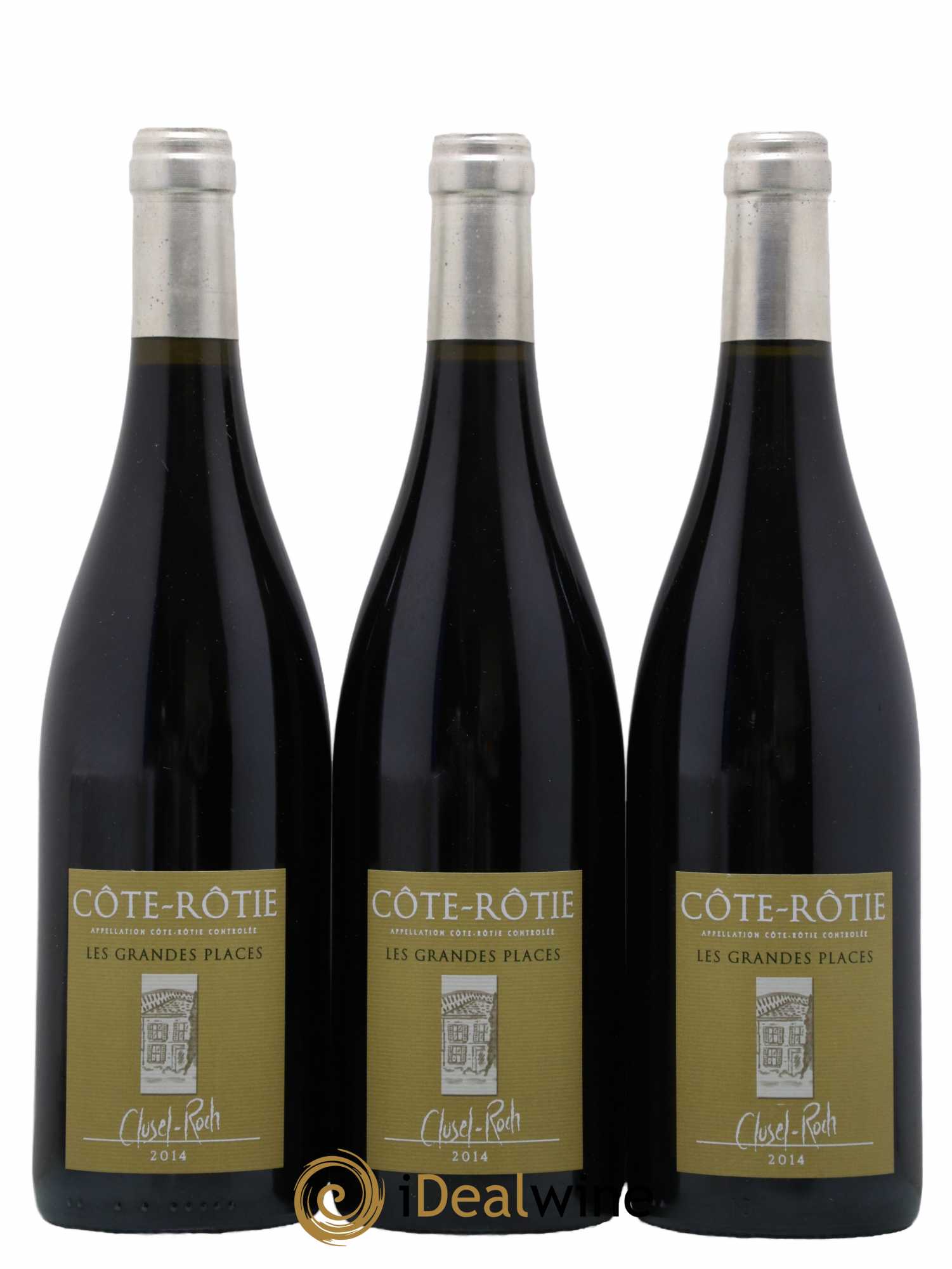 Côte-Rôtie Les Grandes Places Clusel-Roch 2014 - Lot de 3 bouteilles - 0