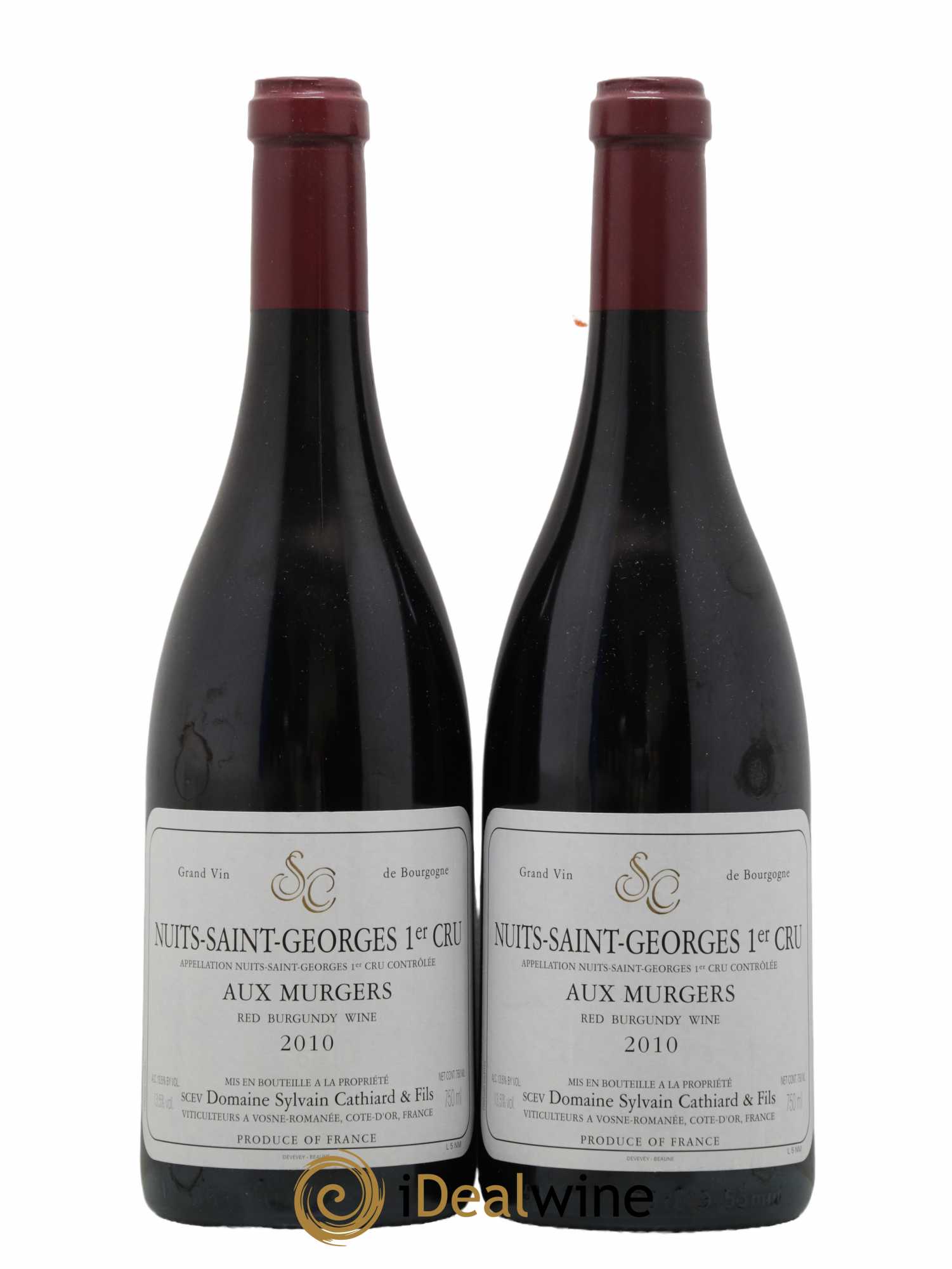 Nuits-Saint-Georges 1er Cru Aux Murgers Sylvain Cathiard & Fils 2010 - Lot de 2 bouteilles - 0