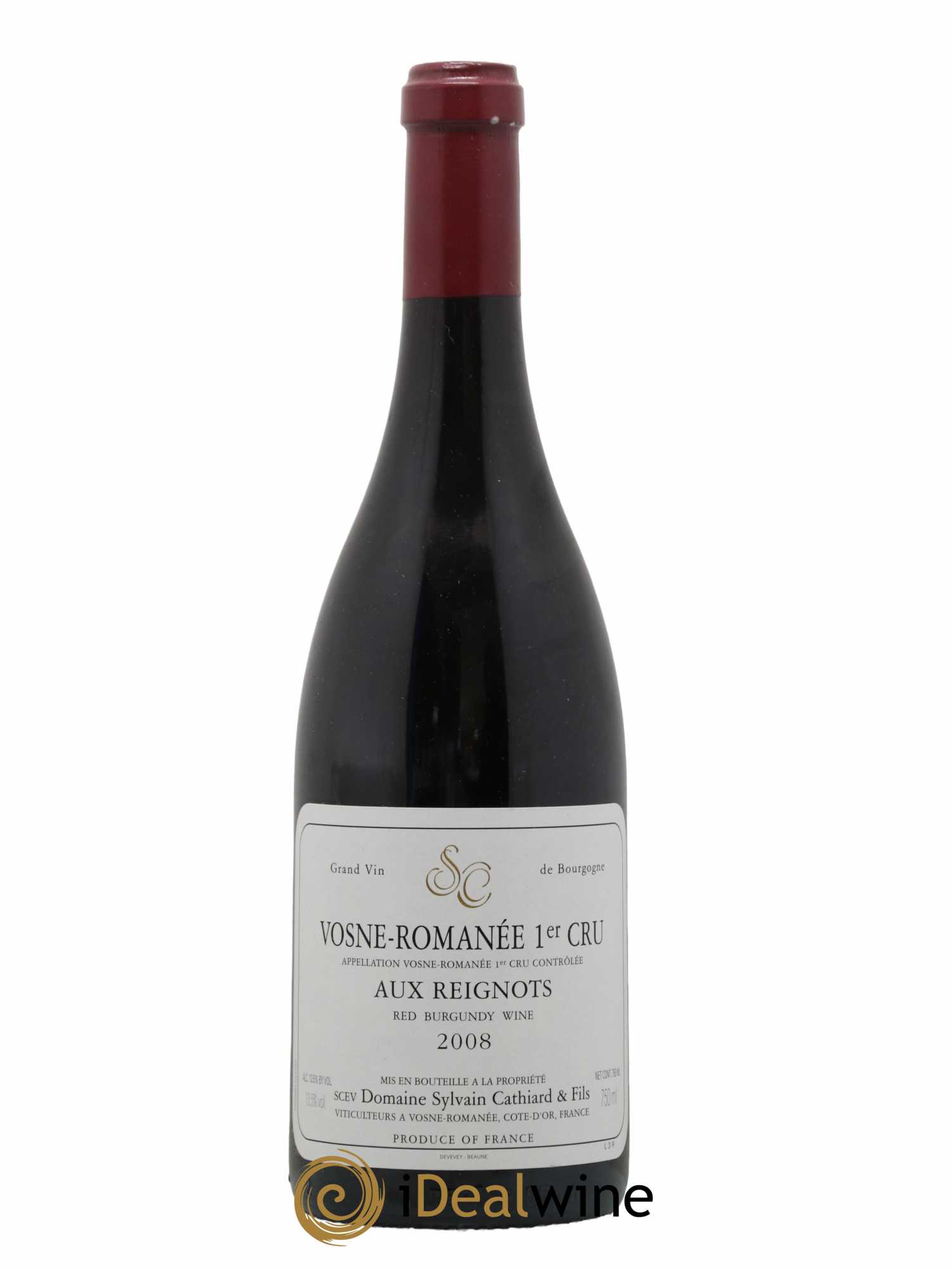 Vosne-Romanée 1er Cru Aux Reignots Sylvain Cathiard & Fils 2008 - Lot de 1 bouteille - 0