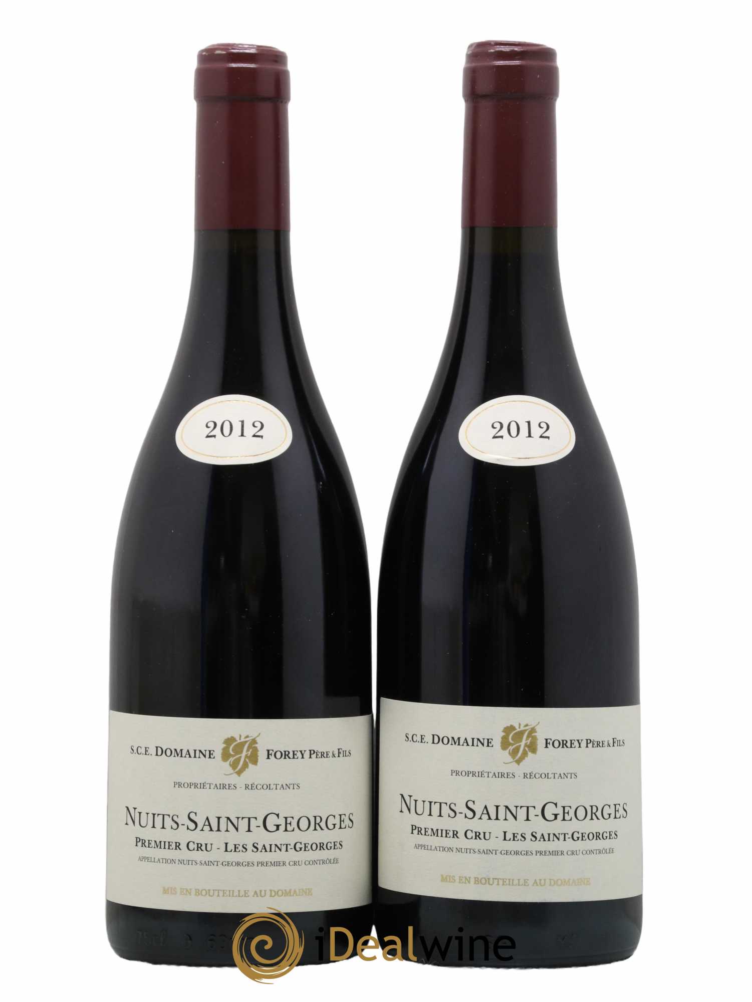 Nuits-Saint-Georges 1er Cru Les Saint-Georges Forey Père et Fils (Domaine) 2012 - Lot de 2 bouteilles - 0