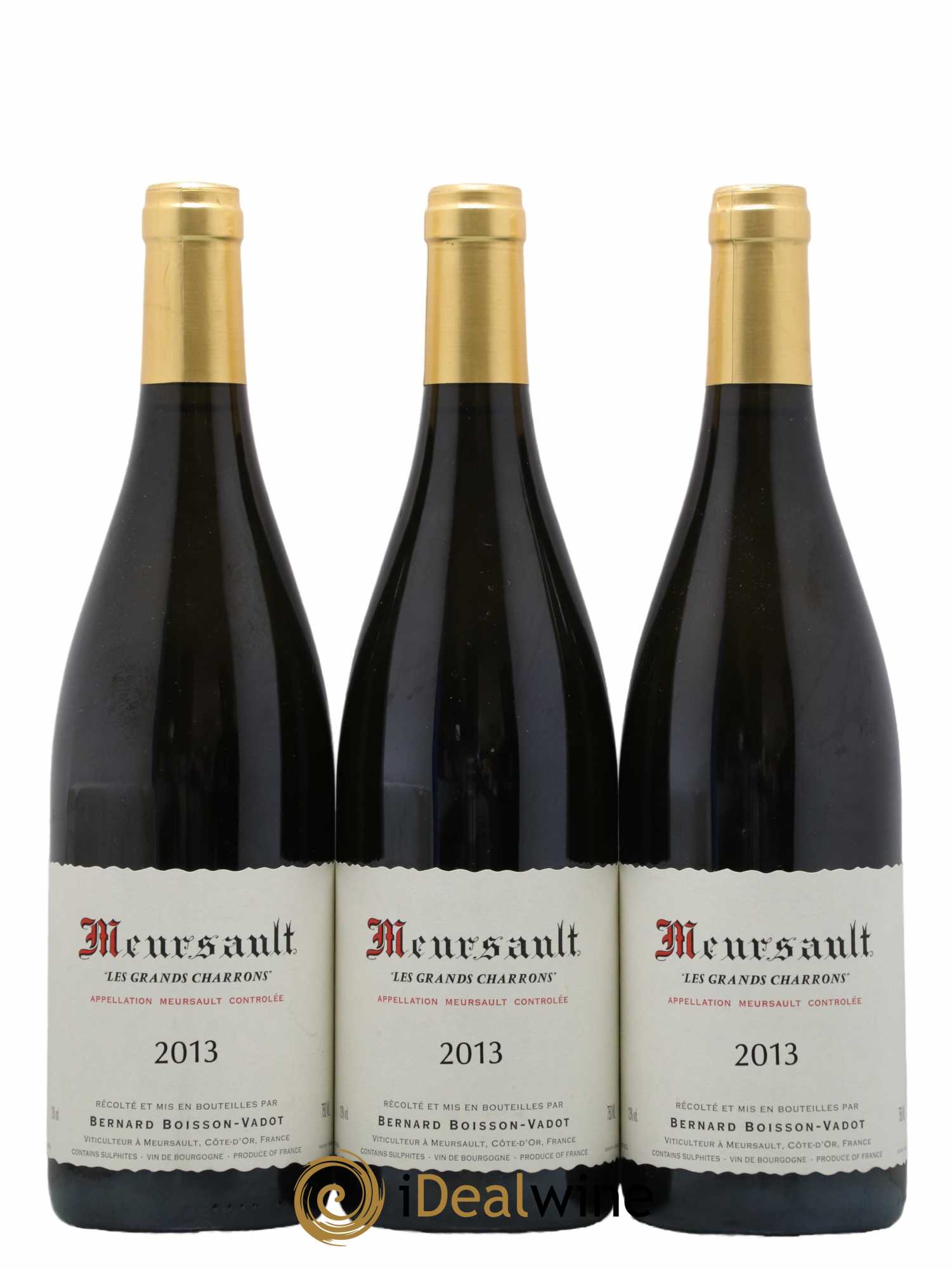 Meursault Les Grands Charrons Boisson-Vadot (Domaine) 2013 - Lot de 3 bouteilles - 0