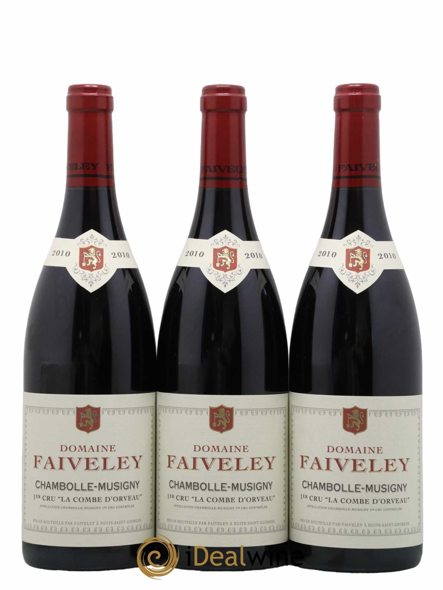 Chambolle-Musigny 1er Cru Combe d'Orveau Faiveley 2010 - Lot de 3 bouteilles - 0