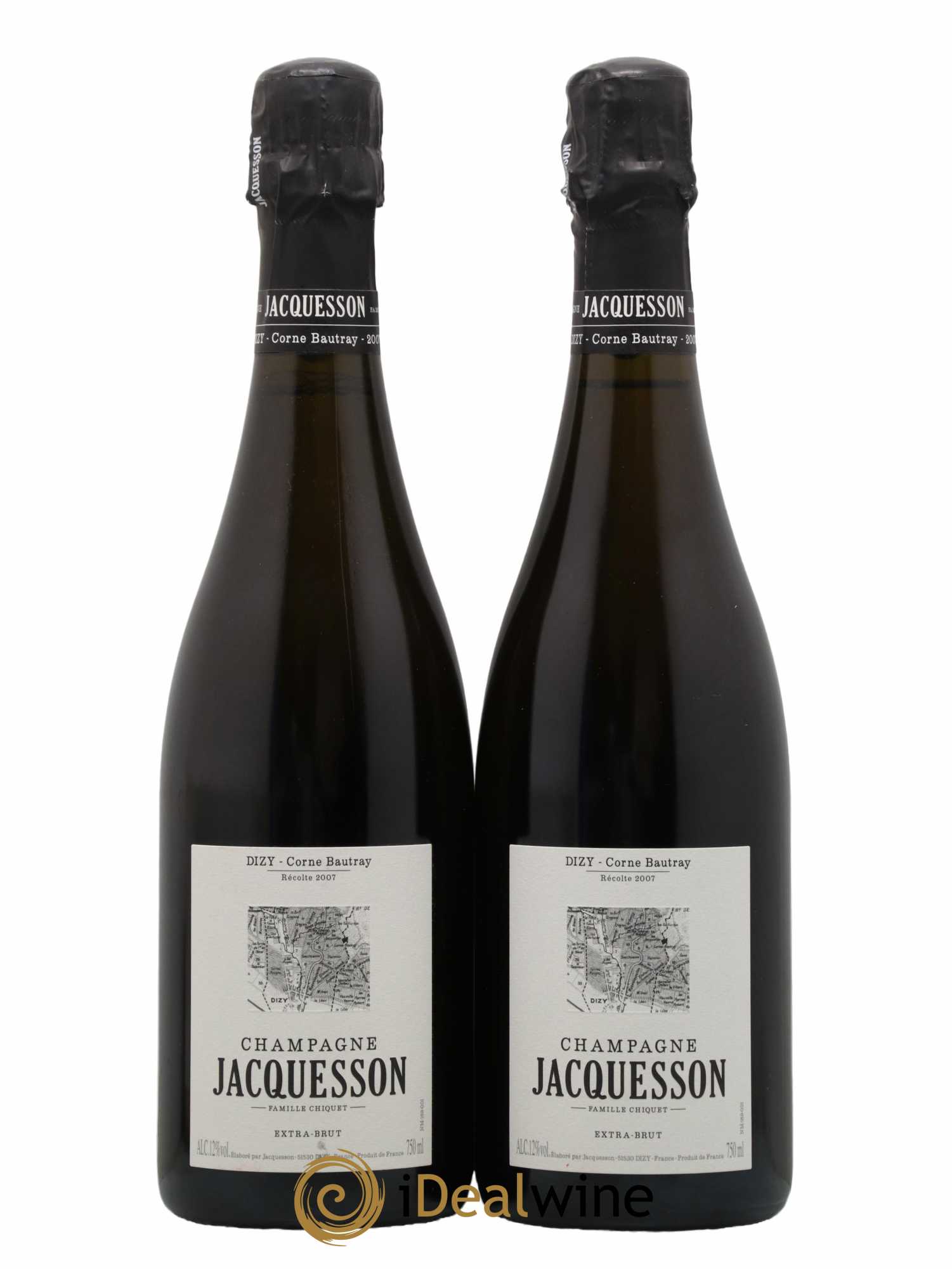 Dizy Corne Bautray Extra-Brut Jacquesson 2007 - Lot de 2 bouteilles - 0