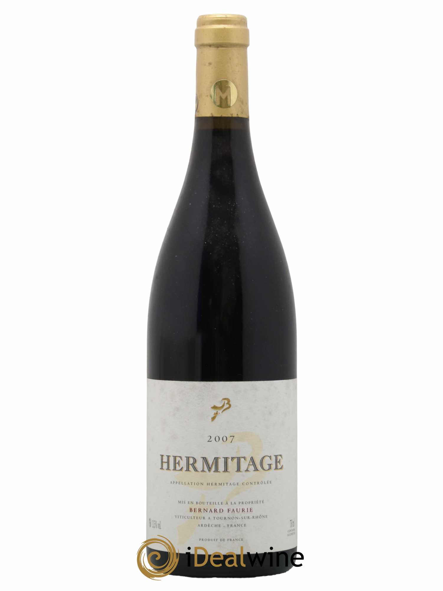 Hermitage Bessards Méal (capsule dorée) Bernard Faurie 2007 - Lot de 1 bouteille - 0