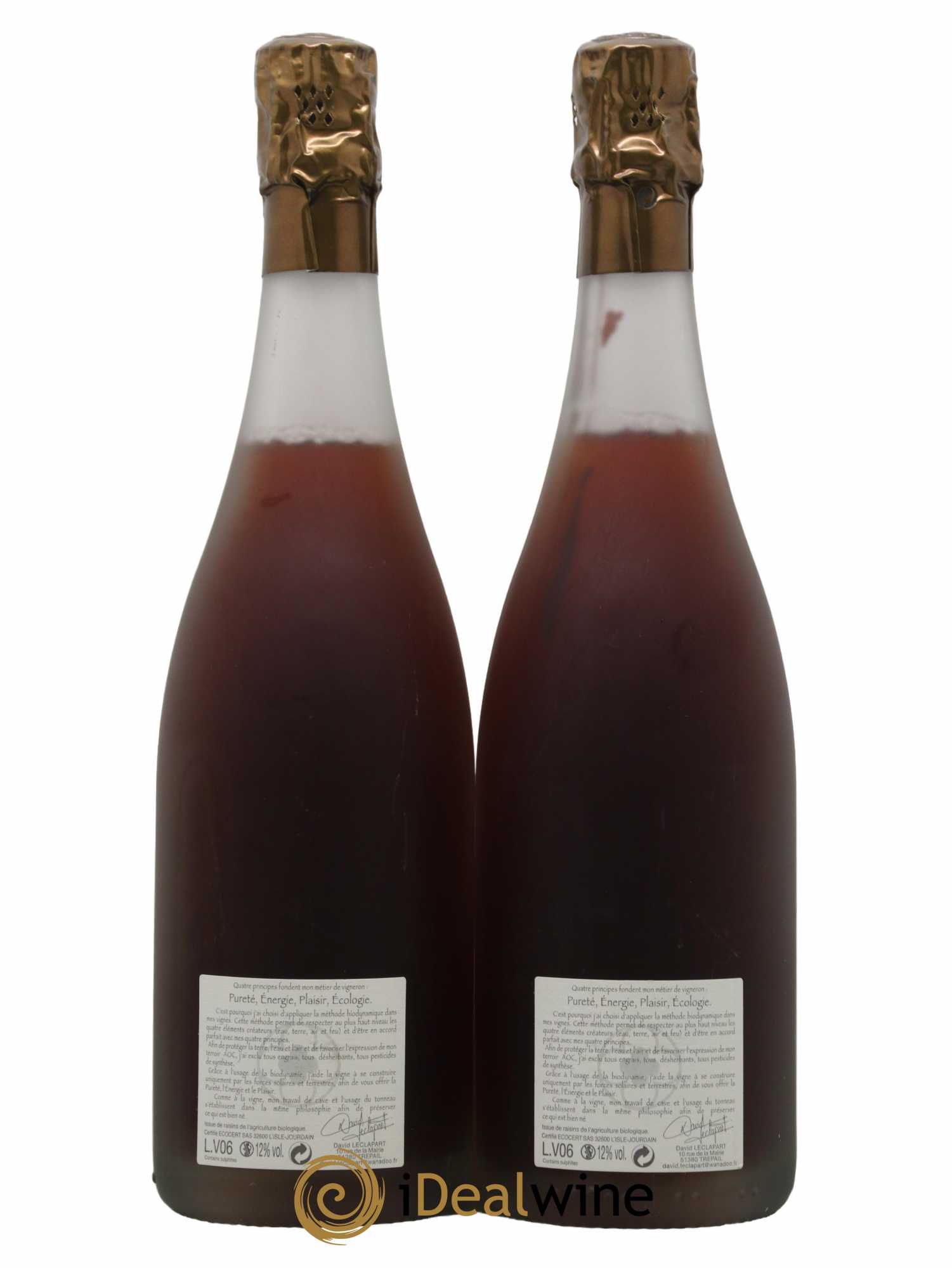 L'Alchimiste 1er Cru Extra-Brut David Leclapart 2006 - Lot de 2 bouteilles - 1