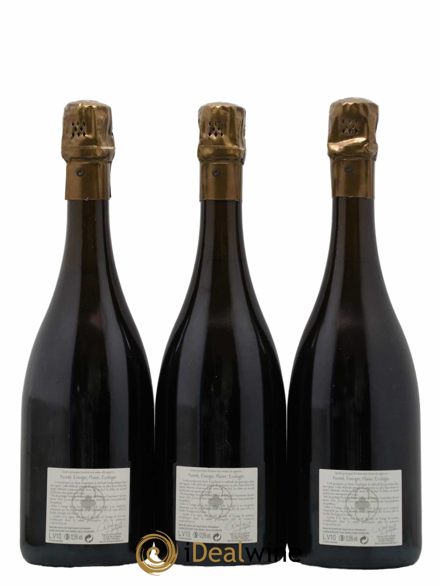 L'Apôtre Blanc de Blancs 1er Cru Extra-Brut David Leclapart 2010 - Lot de 3 bouteilles - 1