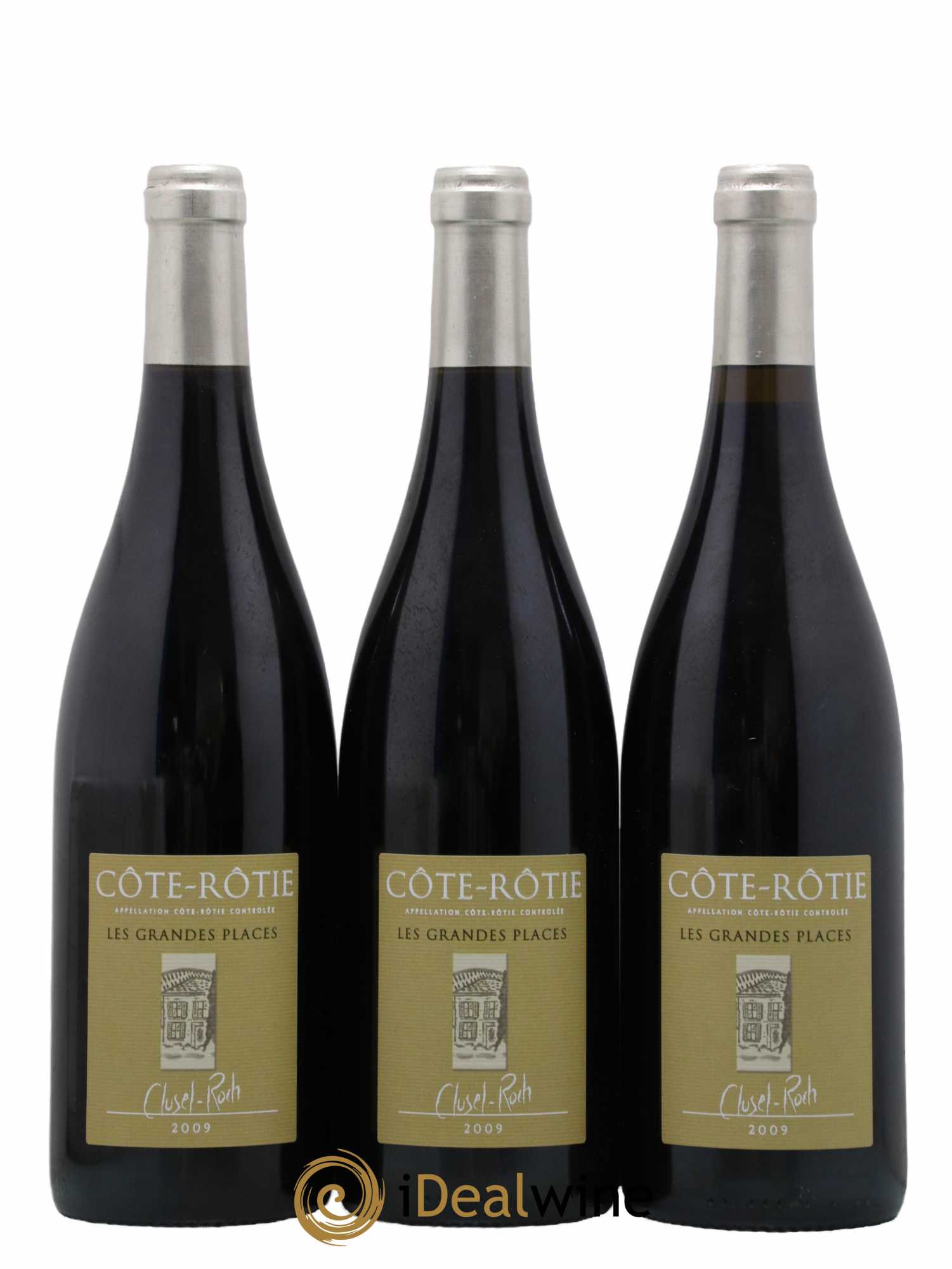 Côte-Rôtie Les Grandes Places Clusel-Roch 2009 - Lot de 3 bouteilles - 0
