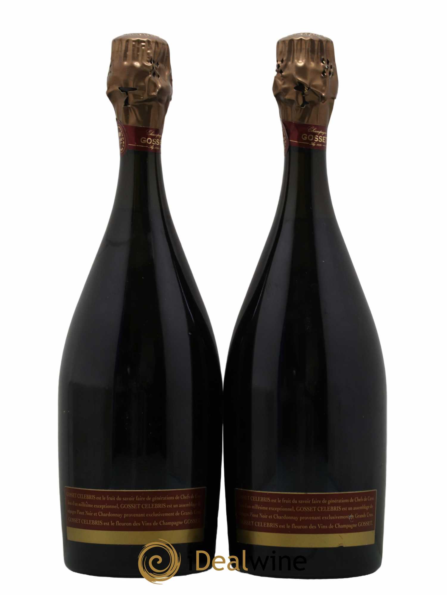 Celebris  Gosset Brut 1995 - Lot of 2 bottles - 1