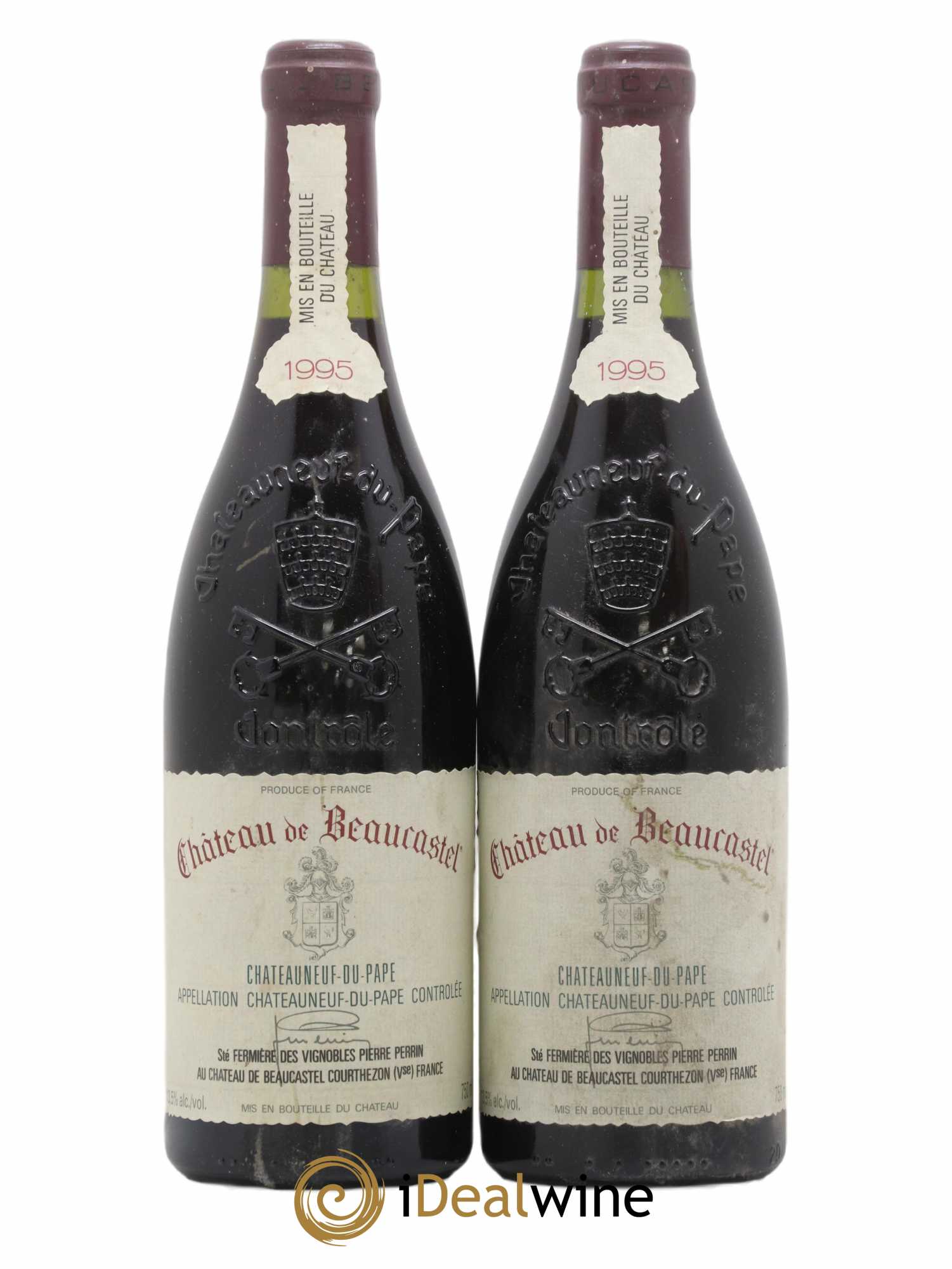 Châteauneuf-du-Pape Château de Beaucastel Famille Perrin 1995 - Lot de 2 bouteilles - 0