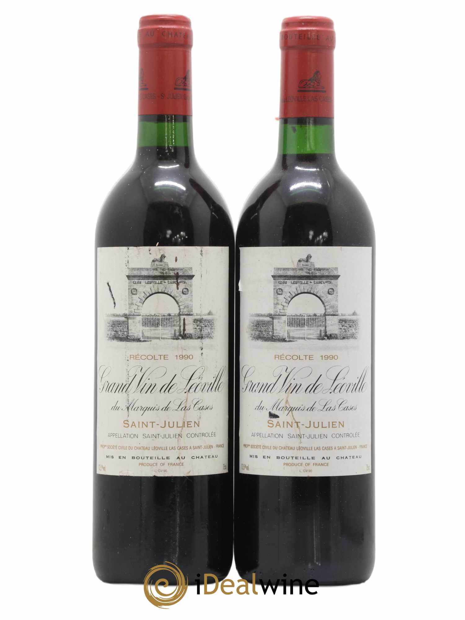 Château Léoville Las Cases 2ème Grand Cru Classé 1990 - Lot de 2 bouteilles - 0