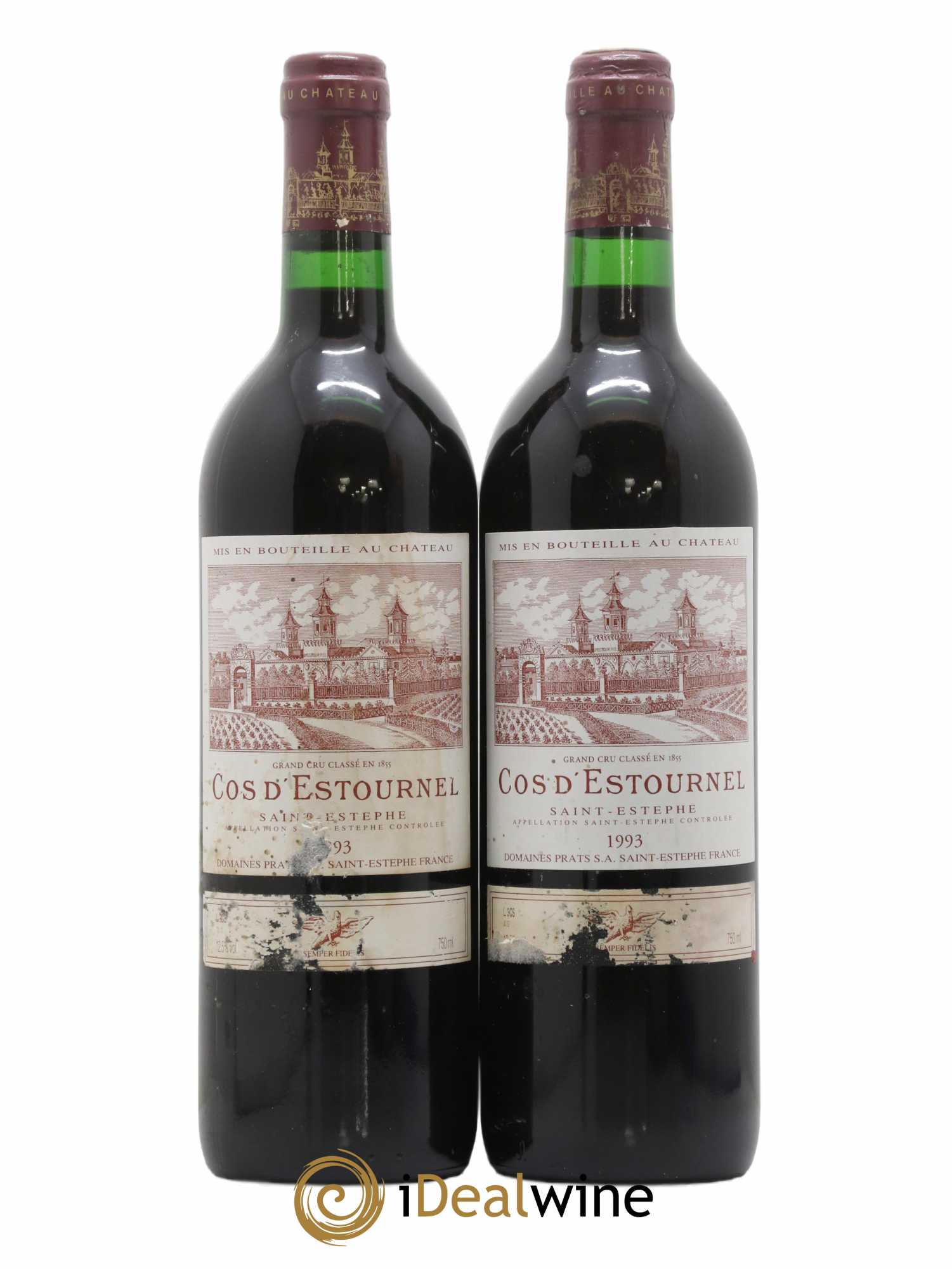 Cos d'Estournel 2ème Grand Cru Classé 1993 - Lot de 2 bouteilles - 0