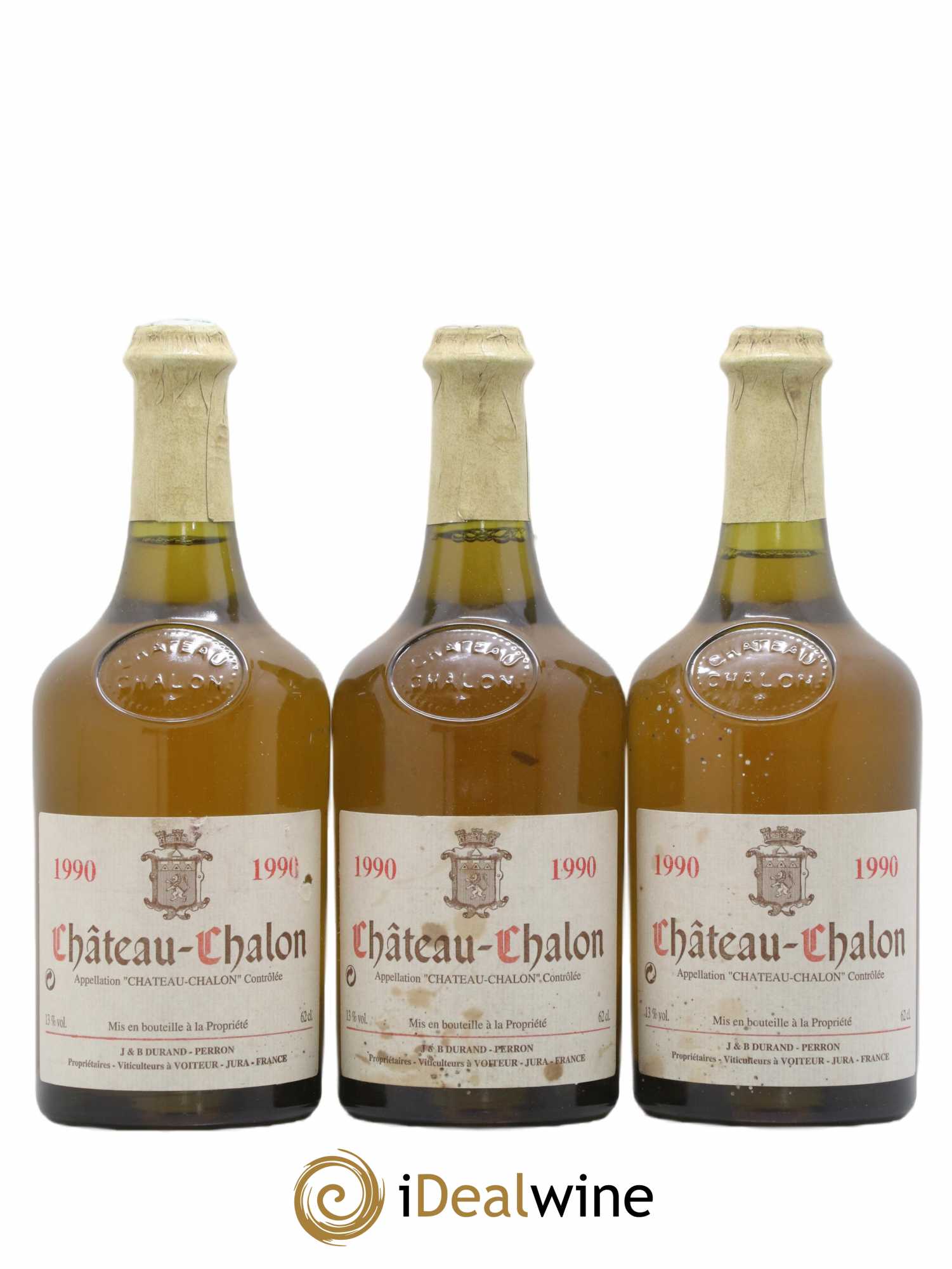 Château-Chalon Domaine Durand Perron 1990 - Lot de 3 bouteilles - 0