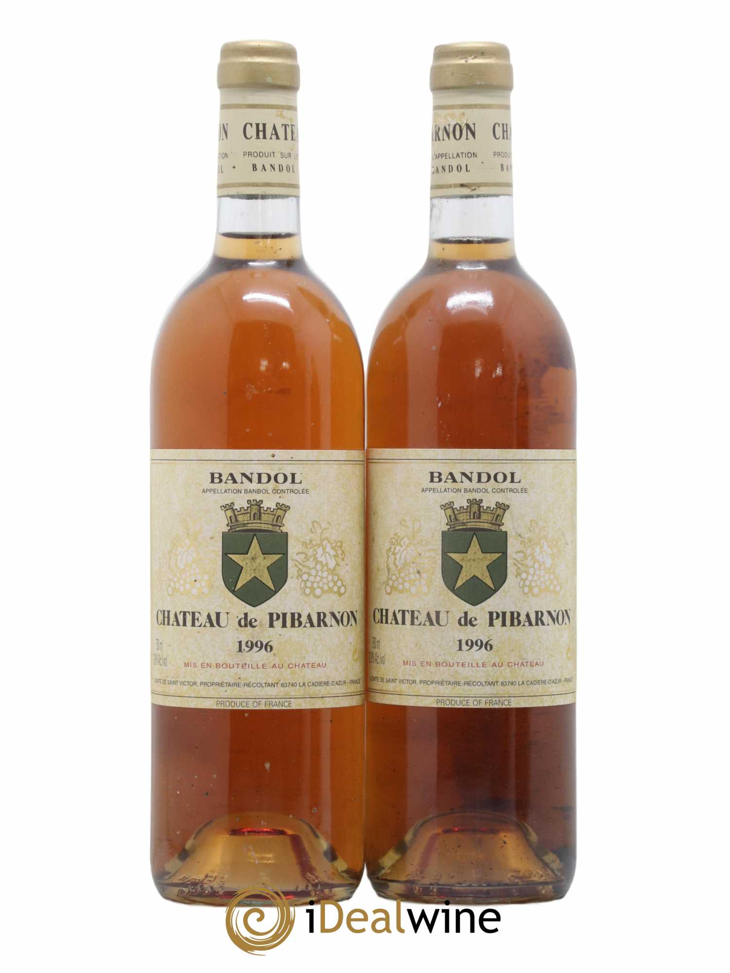 Bandol Château de Pibarnon Comte de Saint-Victor 1996 - Lot de 2 bouteilles - 0