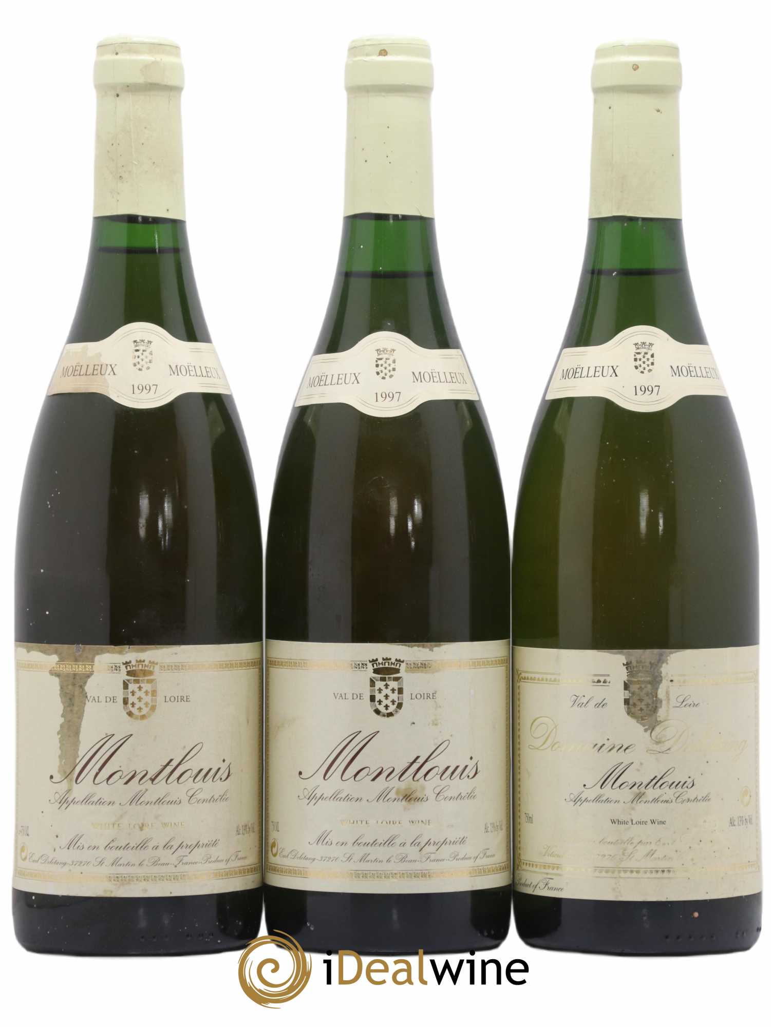 Montlouis-sur-Loire Domaine Deletang 1997 - Lot de 3 bouteilles - 0