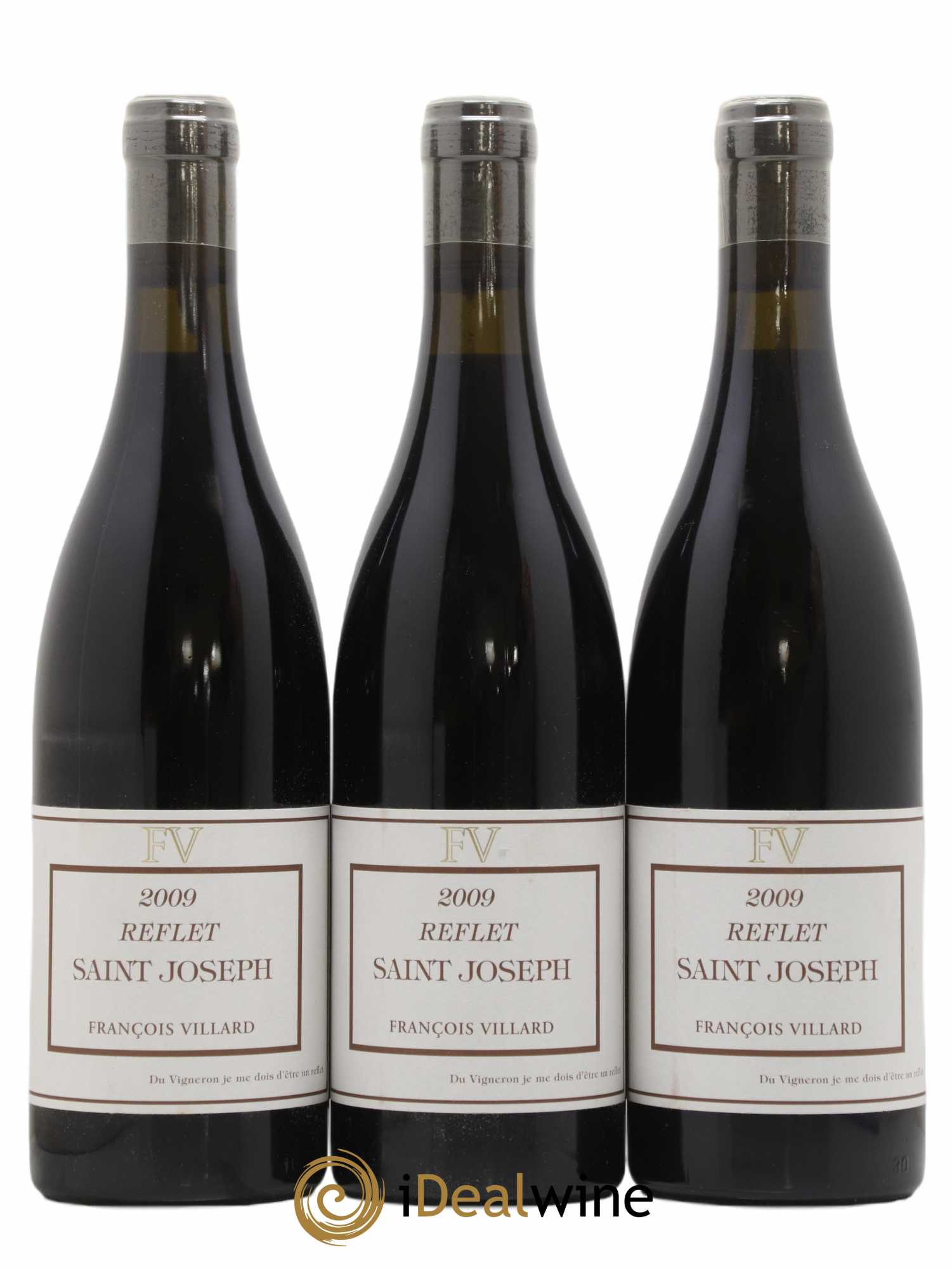 Saint-Joseph Reflet François Villard 2009 - Lot de 3 bouteilles - 0