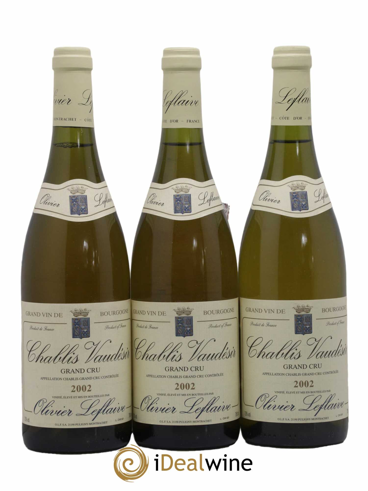 Chablis Grand Cru Vaudesir Olivier Leflaive 2002 - Posten von 3 Flaschen - 0