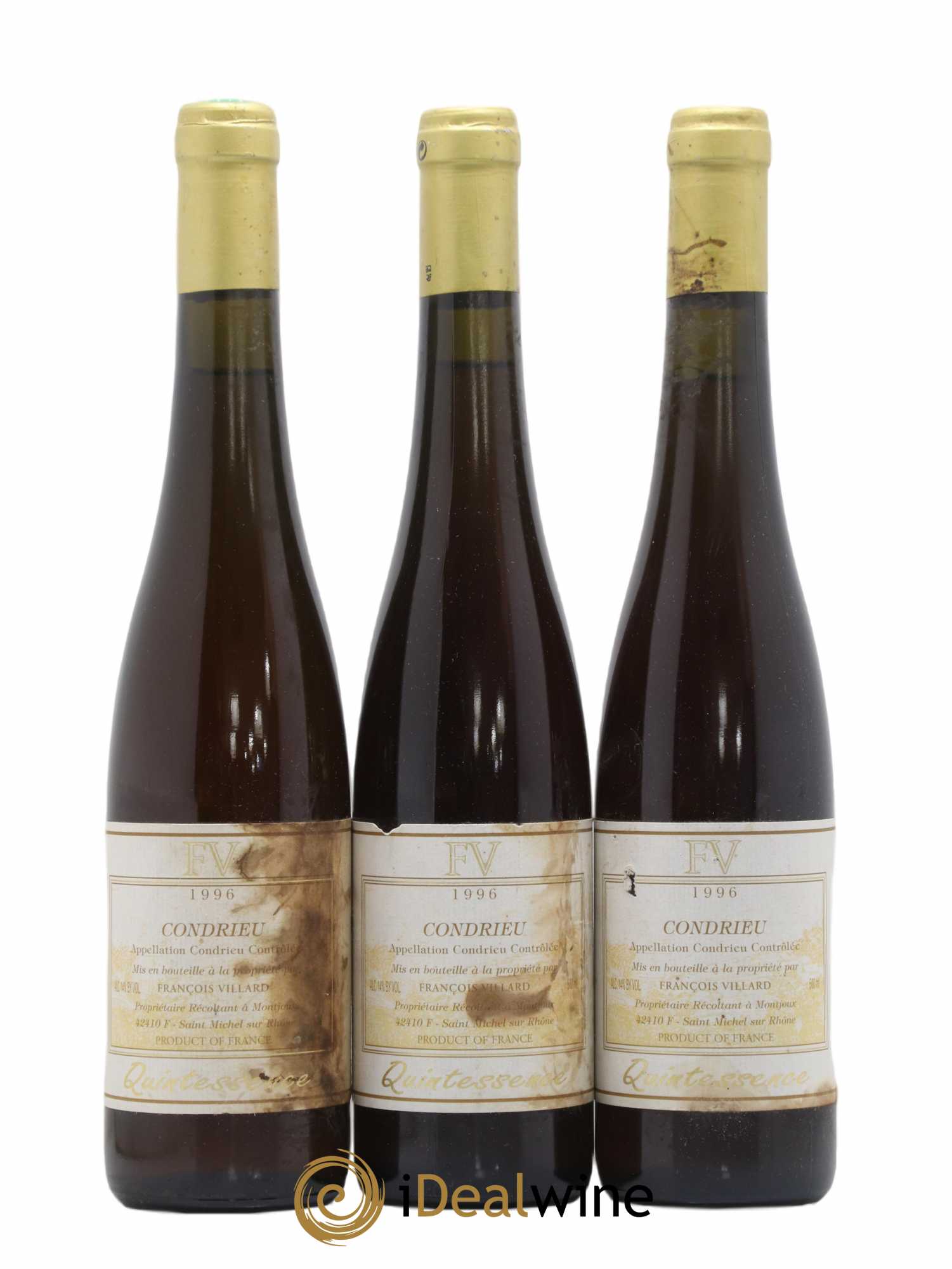 Condrieu Quintessence François Villard 50cl 1996 - Posten von 3 Flaschen - 0