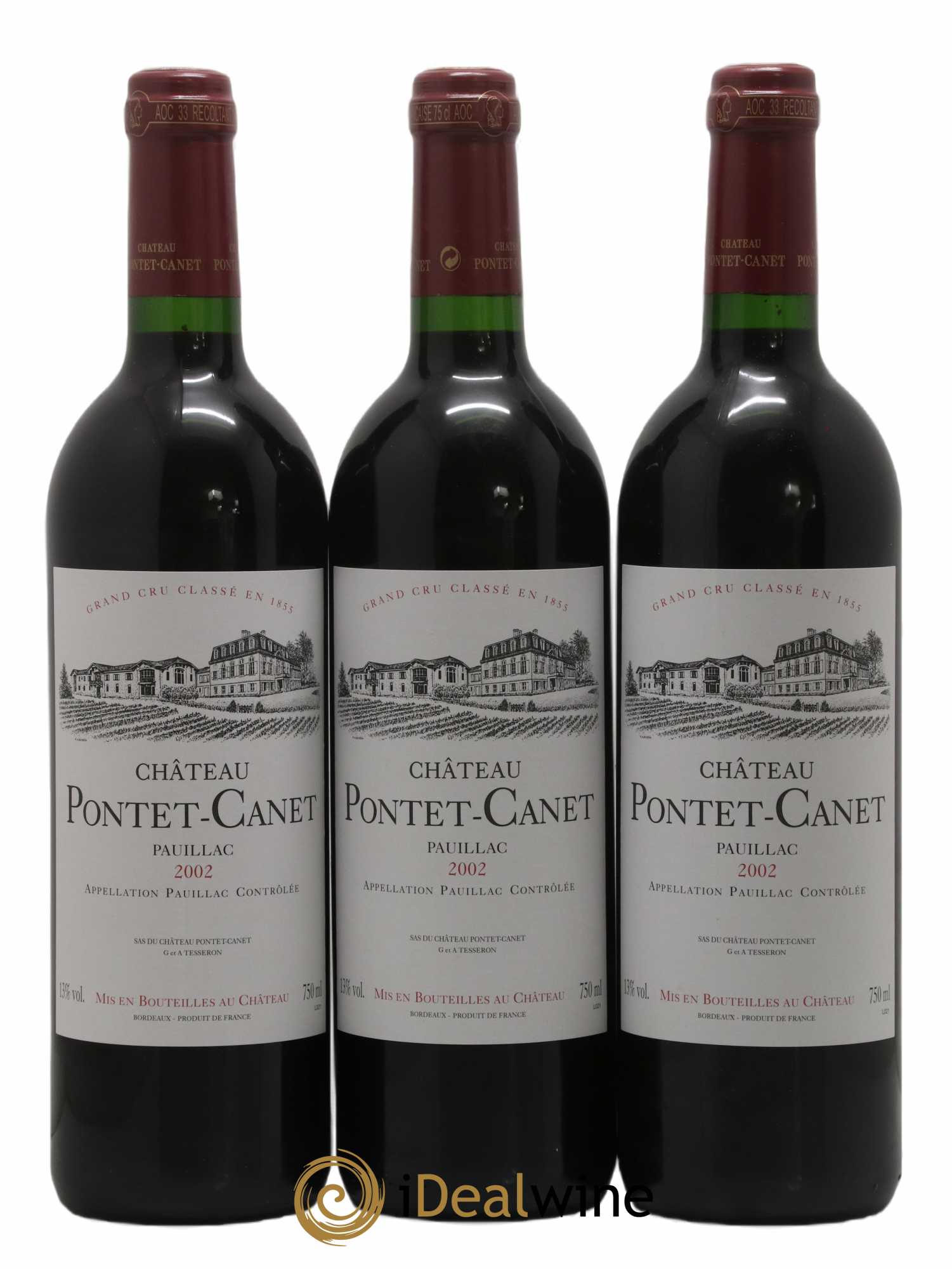 Château Pontet Canet 5ème Grand Cru Classé 2002 - Lot de 6 bouteilles - 2