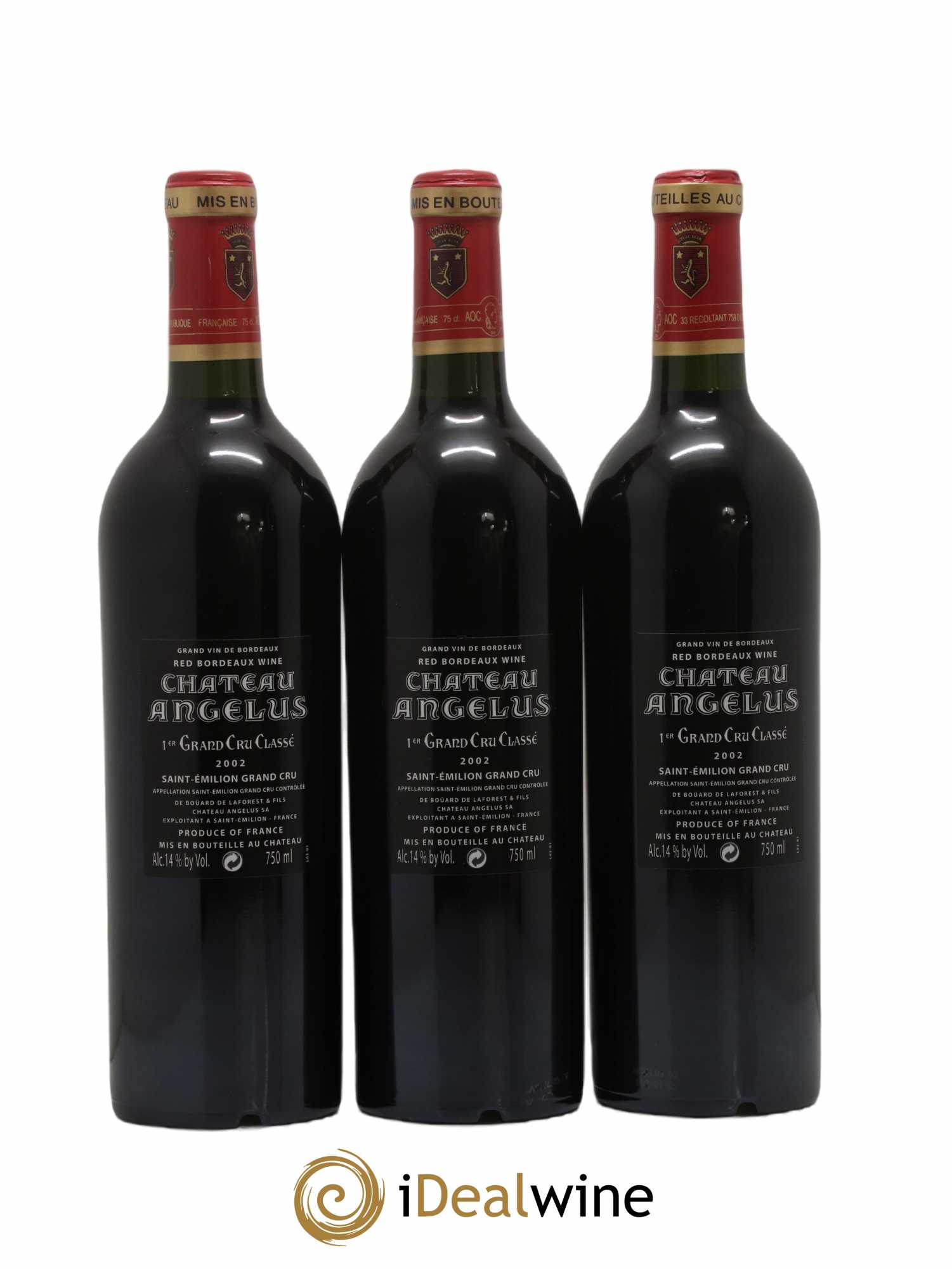 Château Angélus 1er Grand Cru Classé A 2002 - Lot de 6 bouteilles - 2