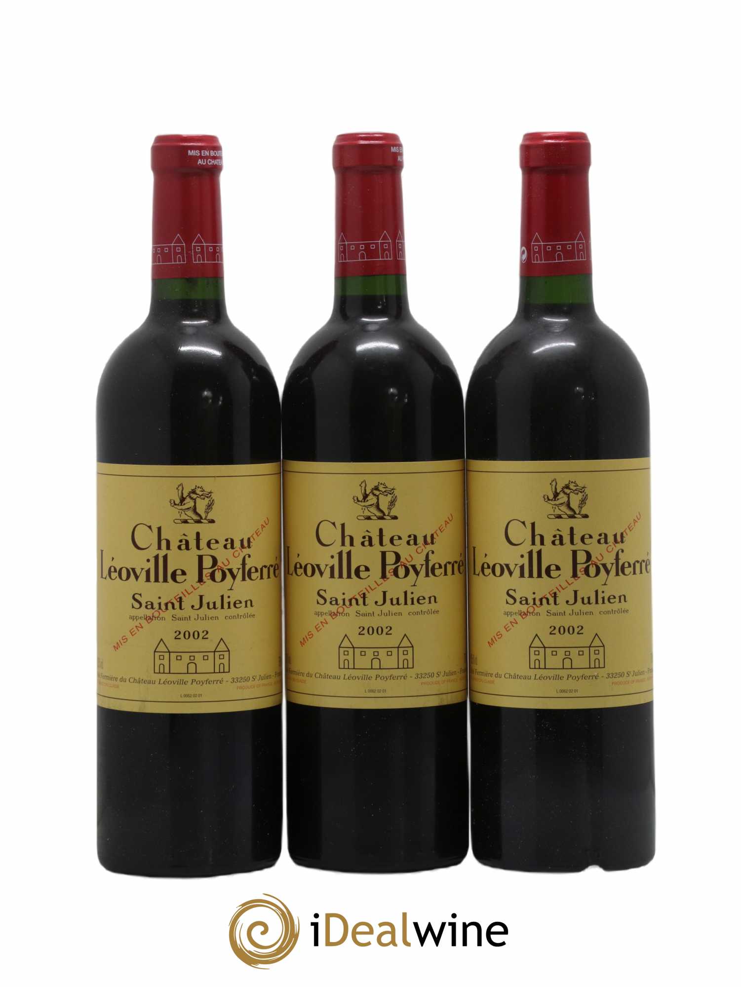 Château Léoville Poyferré 2ème Grand Cru Classé 2002 - Lot de 6 bouteilles - 1