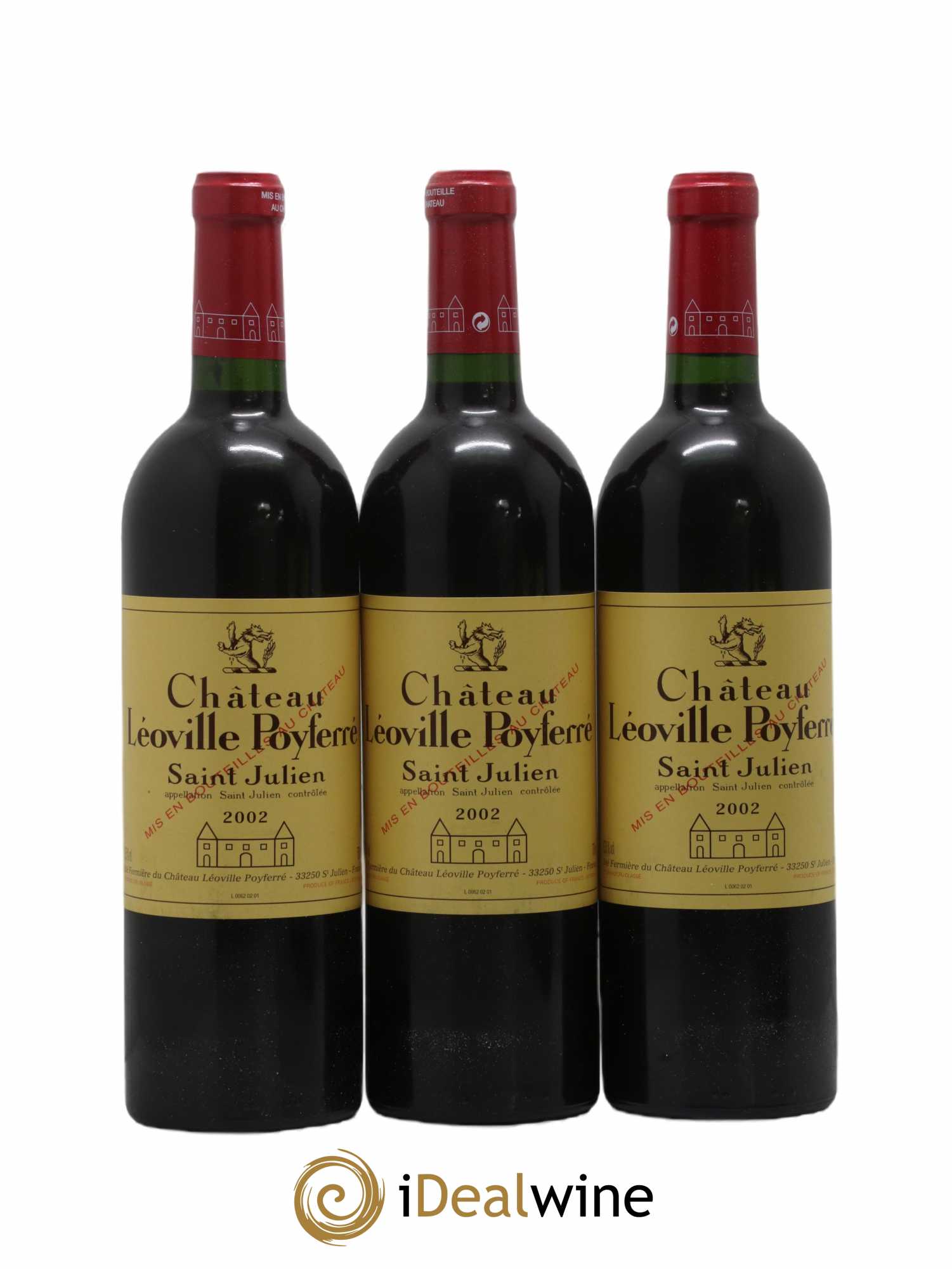 Château Léoville Poyferré 2ème Grand Cru Classé 2002 - Lot de 6 bouteilles - 2