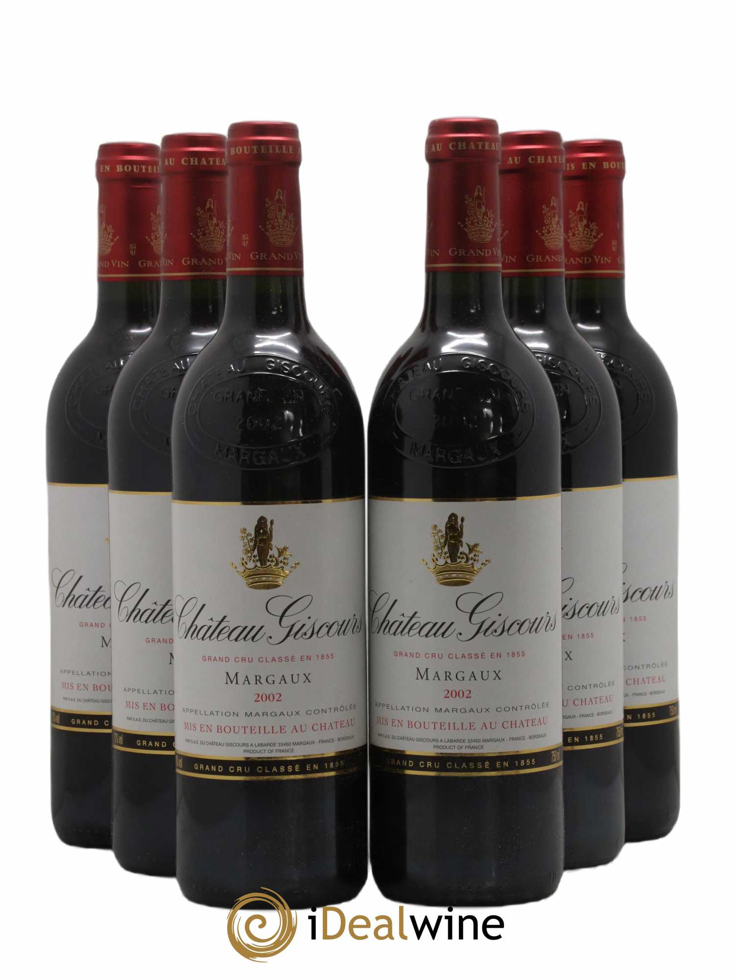 Château Giscours 3ème Grand Cru Classé 2002 - Lot de 6 bouteilles - 0