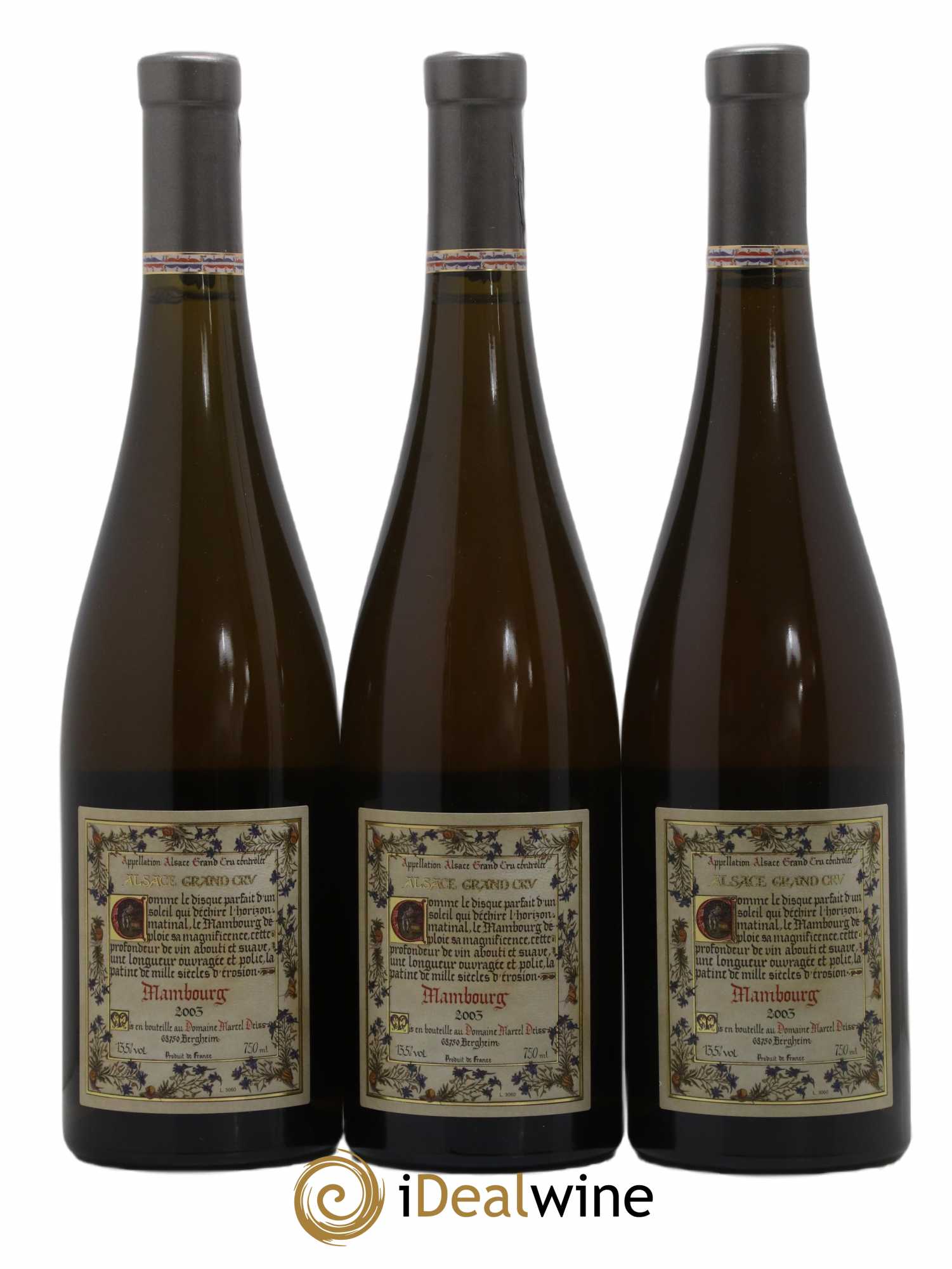 Alsace Grand Cru Mambourg Marcel Deiss (Domaine) 2003 - Lot de 6 bouteilles - 2