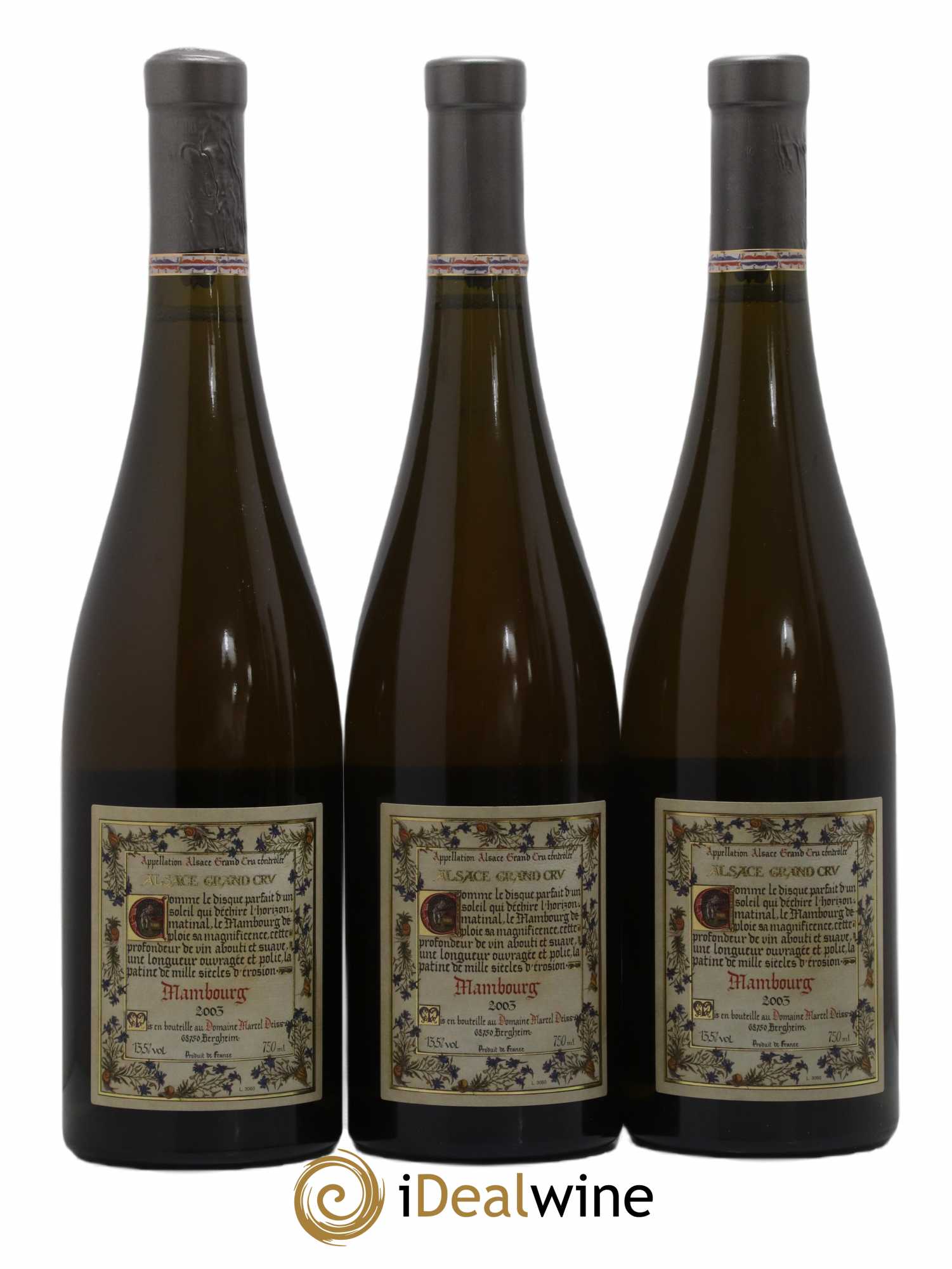 Alsace Grand Cru Mambourg Marcel Deiss (Domaine) 2003 - Lot de 6 bouteilles - 4