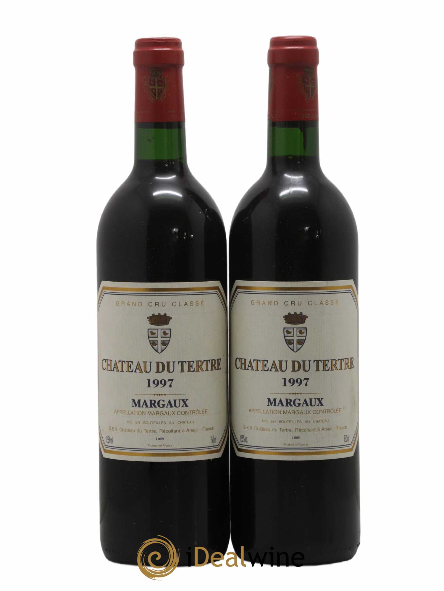 Château du Tertre 5ème Grand Cru Classé 1997 - Lot of 2 bottles - 0