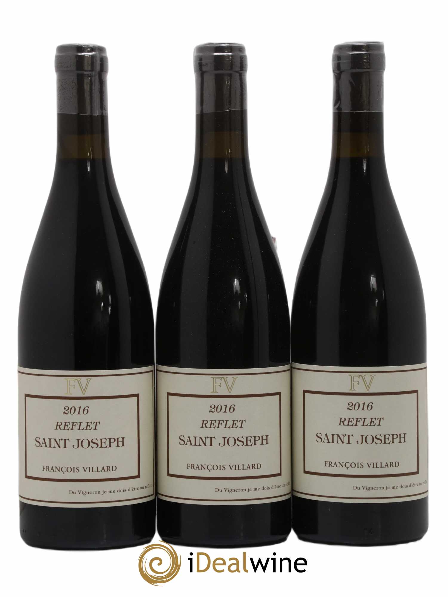 Saint-Joseph Reflet François Villard 2016 - Lot de 3 bouteilles - 0