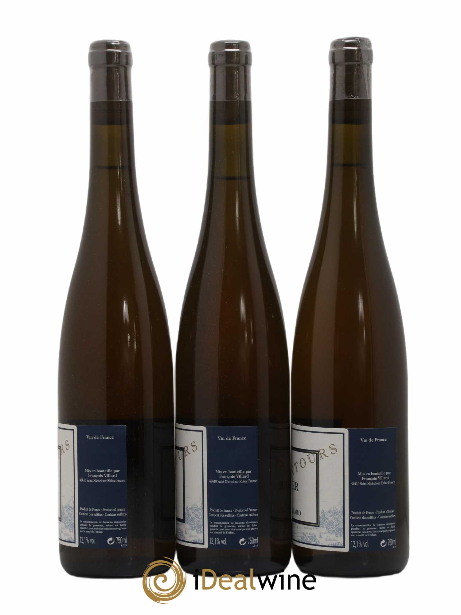 Vin de France Doux Contours François Villard 2012 - Lotto di 3 bottiglie - 1