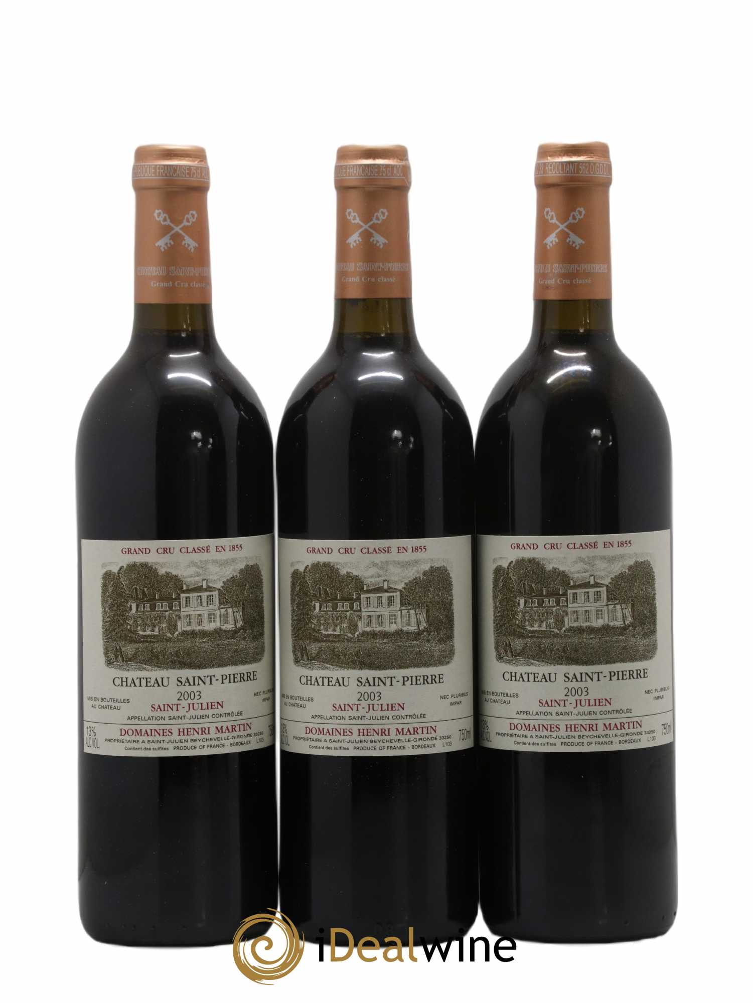 Château Saint-Pierre 4ème Grand Cru Classé 2003 - Lot de 12 bouteilles - 2