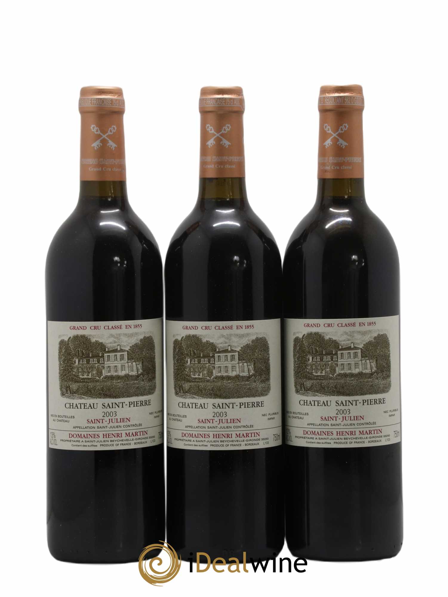 Château Saint-Pierre 4ème Grand Cru Classé 2003 - Lot de 12 bouteilles - 3