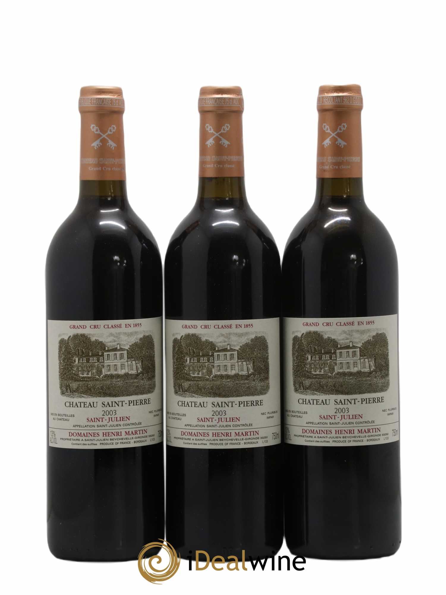 Château Saint-Pierre 4ème Grand Cru Classé 2003 - Lot de 12 bouteilles - 4