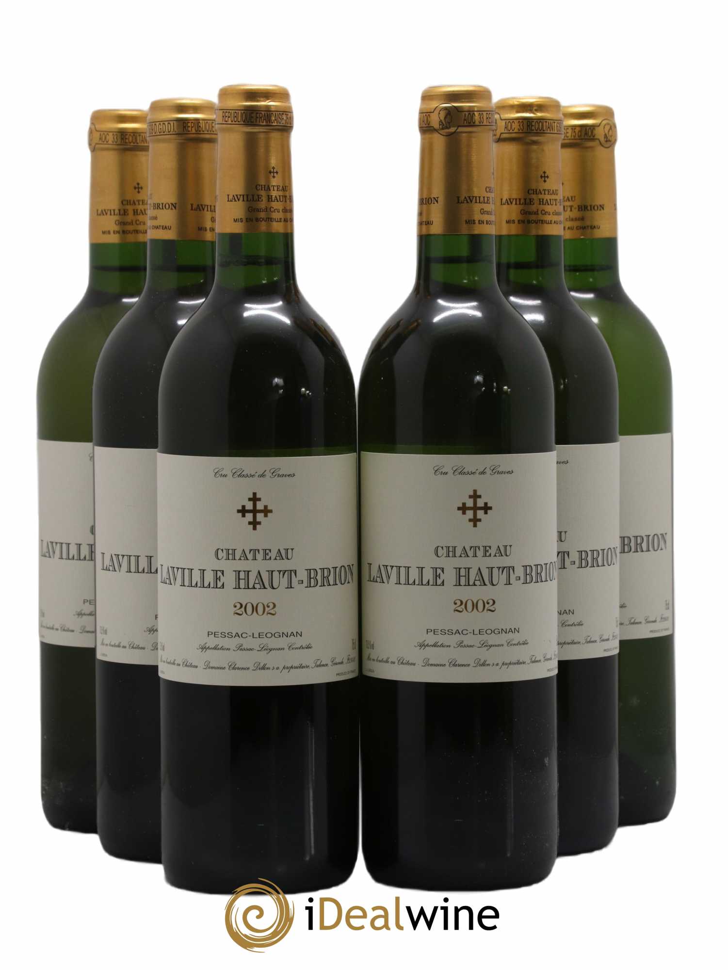 Château Laville Haut-Brion Cru Classé de Graves 2002 - Lot de 6 bouteilles - 0