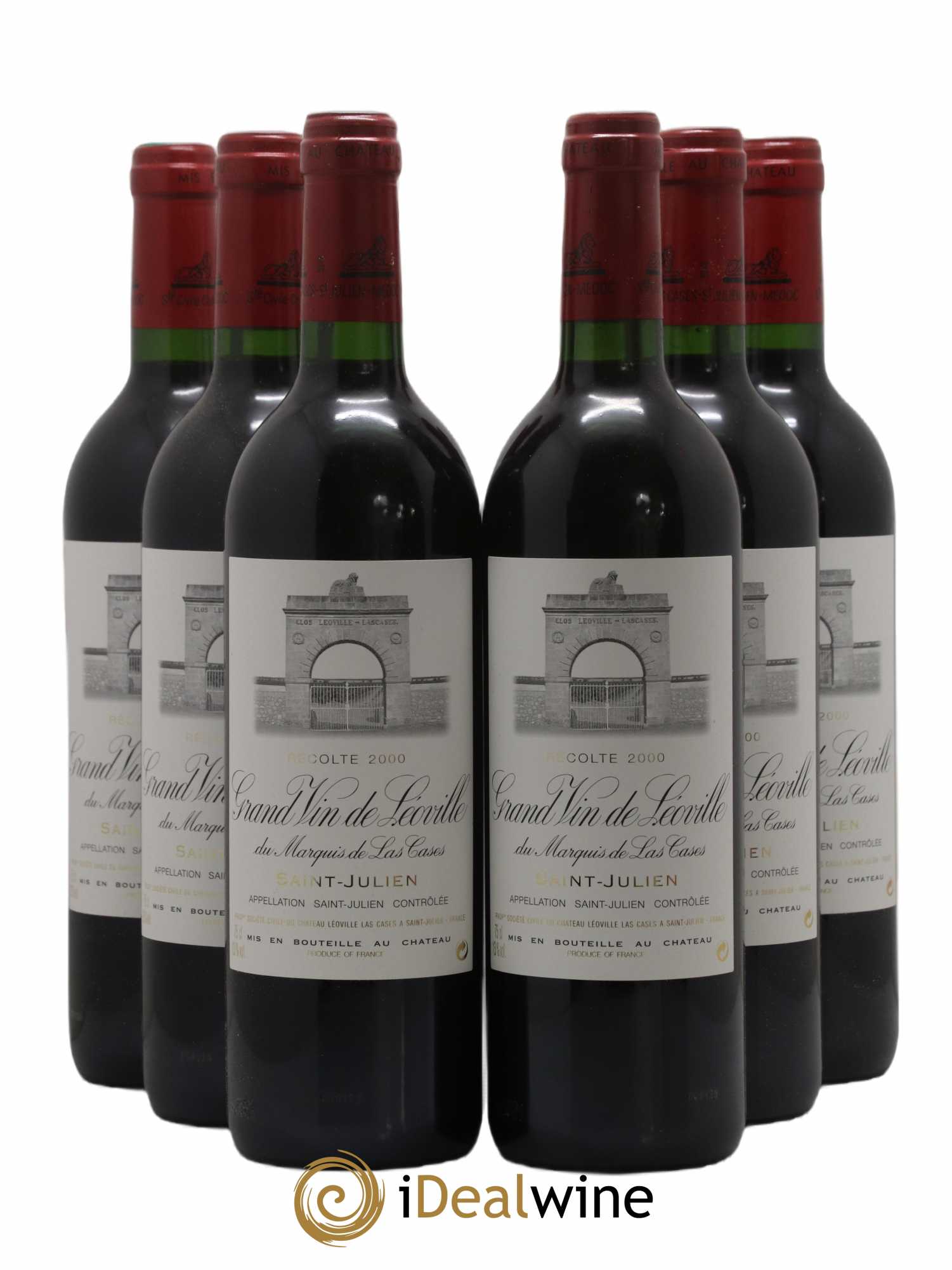 Château Léoville Las Cases 2ème Grand Cru Classé 2000 - Lot de 6 bouteilles - 0