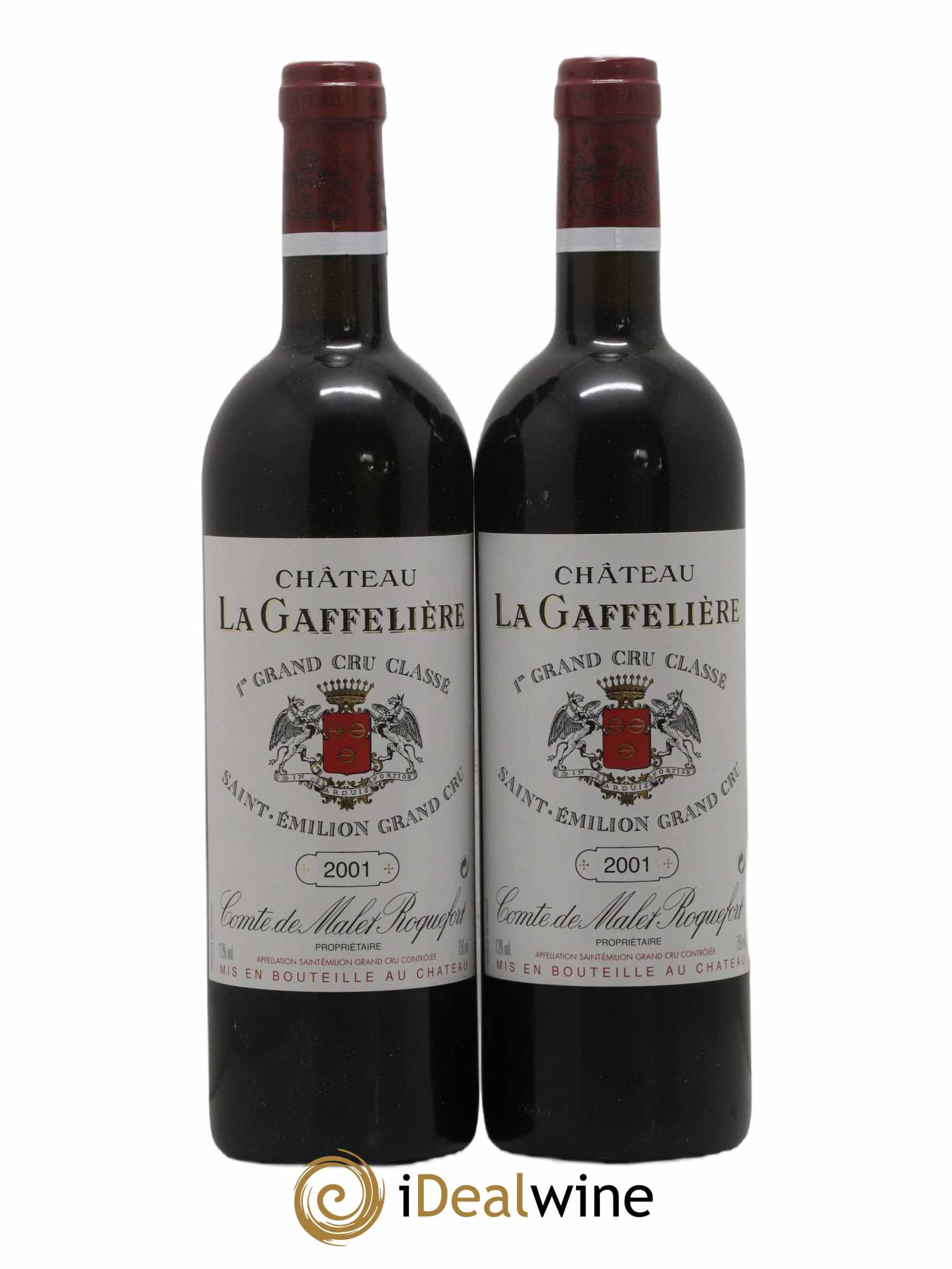 Caisse Millésima Rive Droite Rive Gauche Haut Bailly - La Gaffeliere - Gazin - Lagrange - Pontet Canet - Calon Segur 2001 - Posten von 1 Flasche - 2