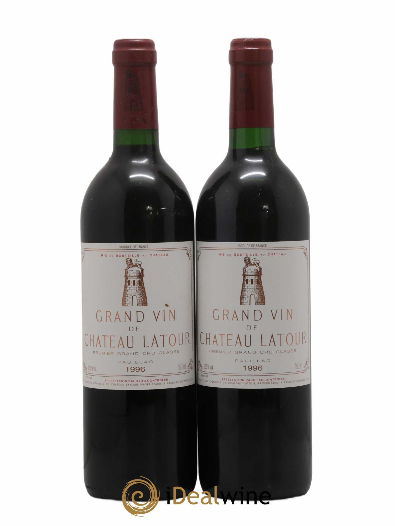 Caisse Prestige 2 Lafitte Rotschild - 2 Mouton Rotschild - 2 Petrus - 2 Margaux - 2 Latour - 2 Haut Brion 1996 - Lot de 1 bouteille - 3