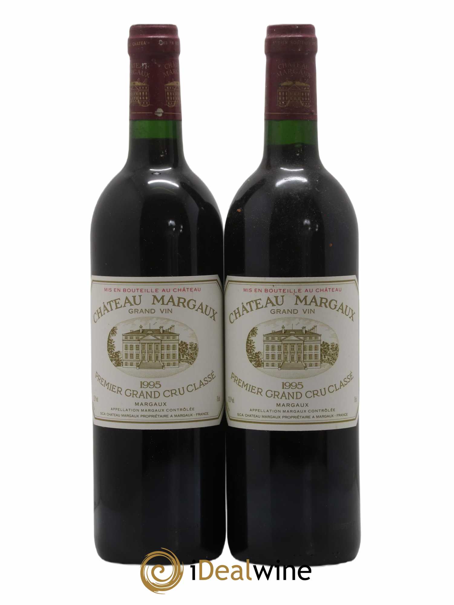 Caisse Prestige 2 Lafitte Rotschild - 2 Mouton Rotschild - 2 Petrus - 2 Margaux - 2 Latour - 2 Haut Brion 1995 - Lot de 1 bouteille - 2