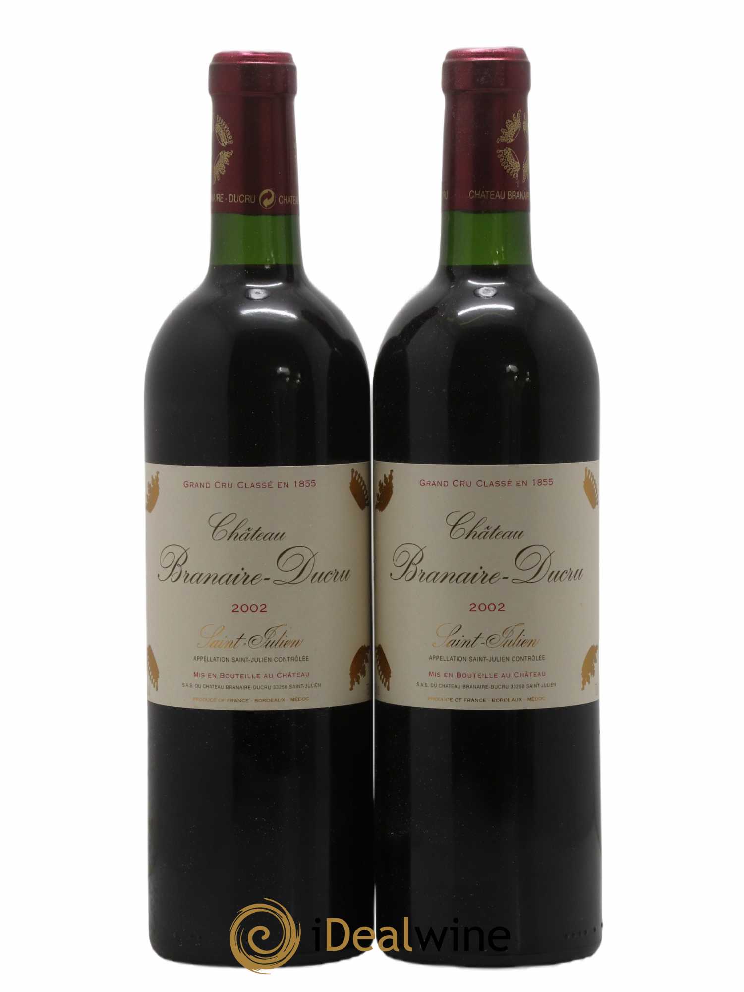 Caisse Millésima Rive Droite Rive Gauche Montrose - Troplong Mondot - Haut Bailly - Grand Puy Lacoste - Brane Cantenac - Branaire Ducru 2002 - Lot of 1 bottle - 6