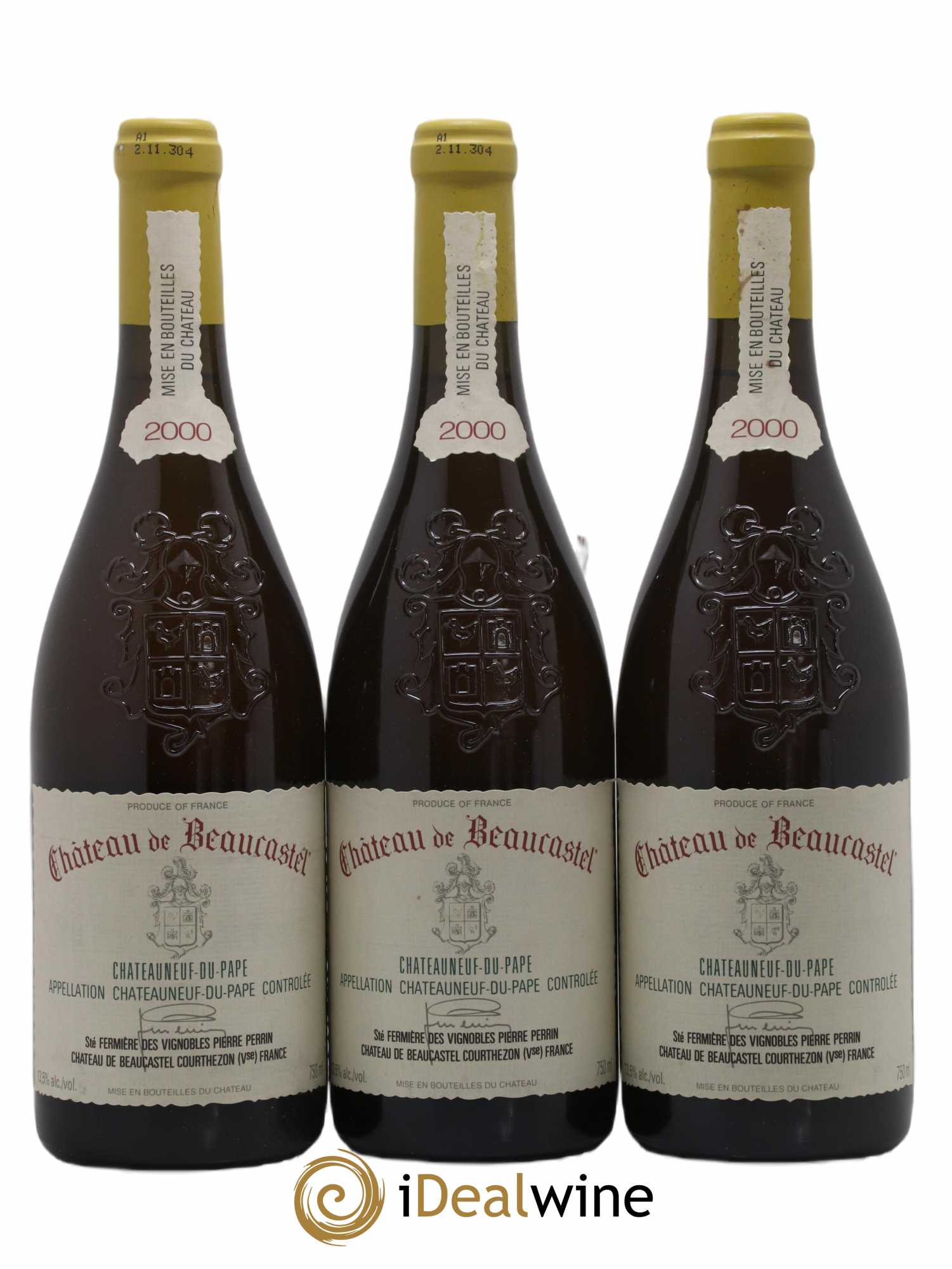 Châteauneuf-du-Pape Château de Beaucastel Famille Perrin 2000 - Lot de 6 bouteilles - 2
