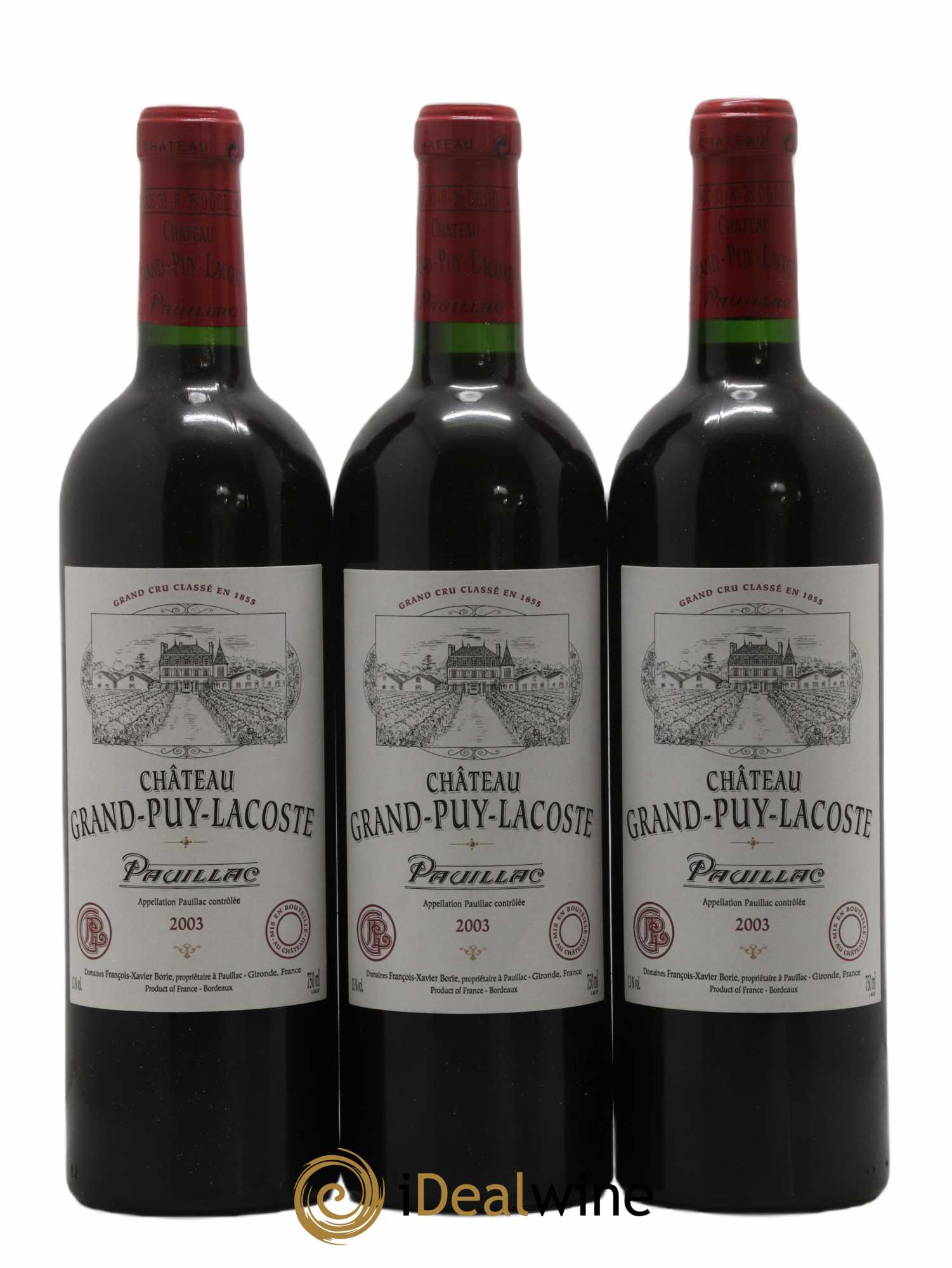 Château Grand Puy Lacoste 5ème Grand Cru Classé 2003 - Lot of 12 bottles - 3