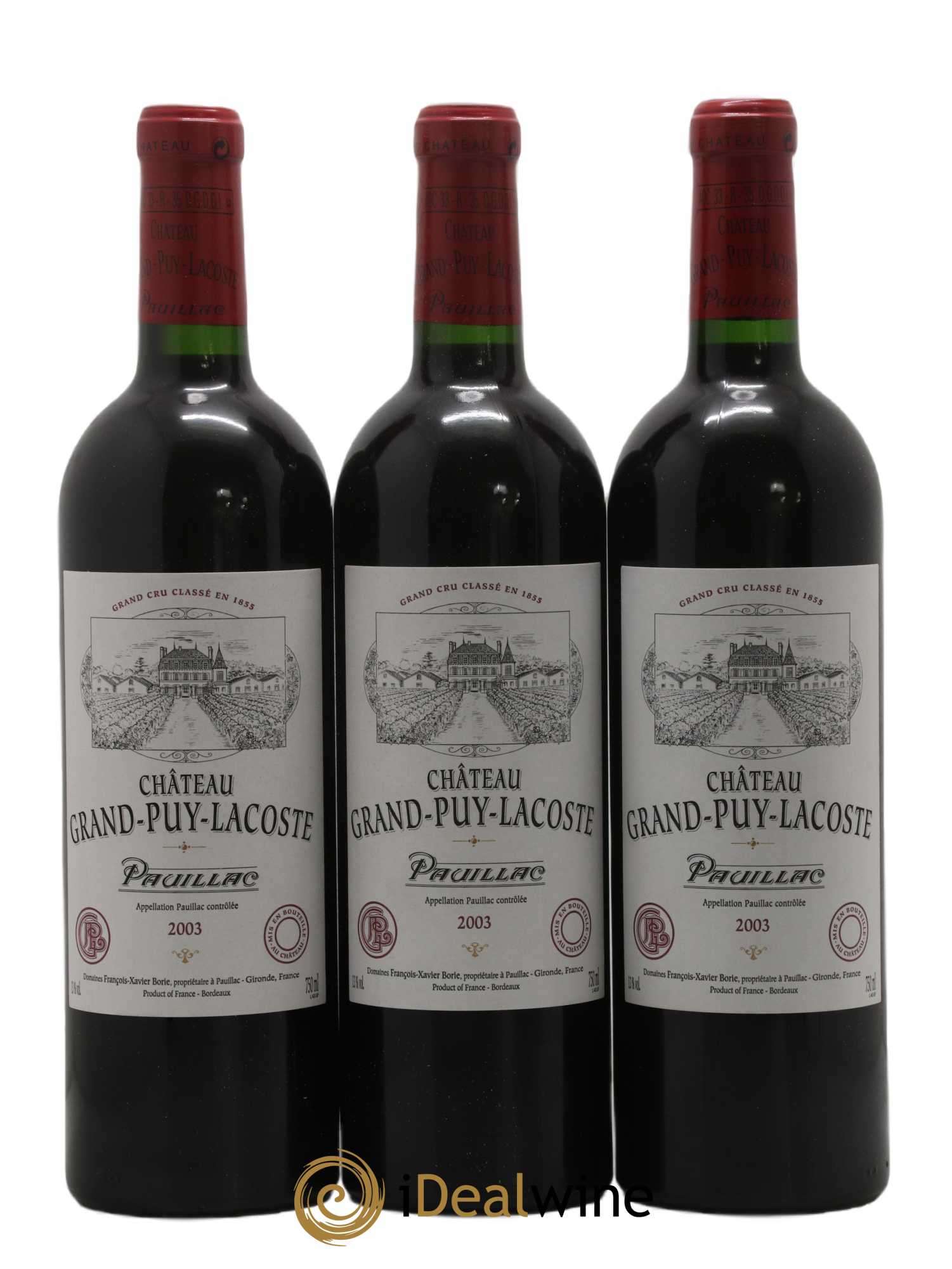 Château Grand Puy Lacoste 5ème Grand Cru Classé 2003 - Lot of 12 bottles - 4